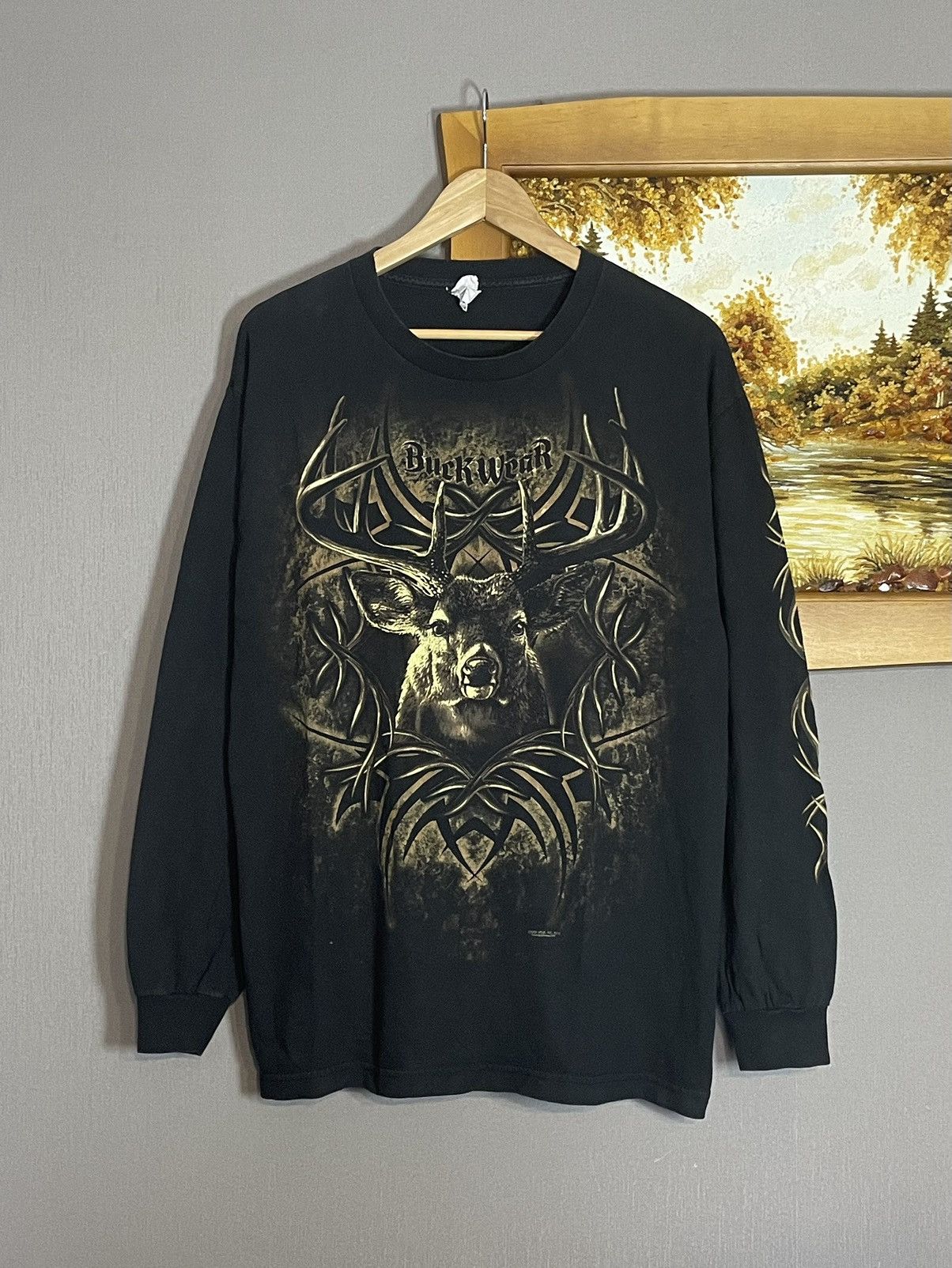 Band Tees Rare Vintage Buck Wear Realtree Tribal Logo Long Sleeve Y2K Size US L / EU 52-54 / 3 - 1 Thumbnail
