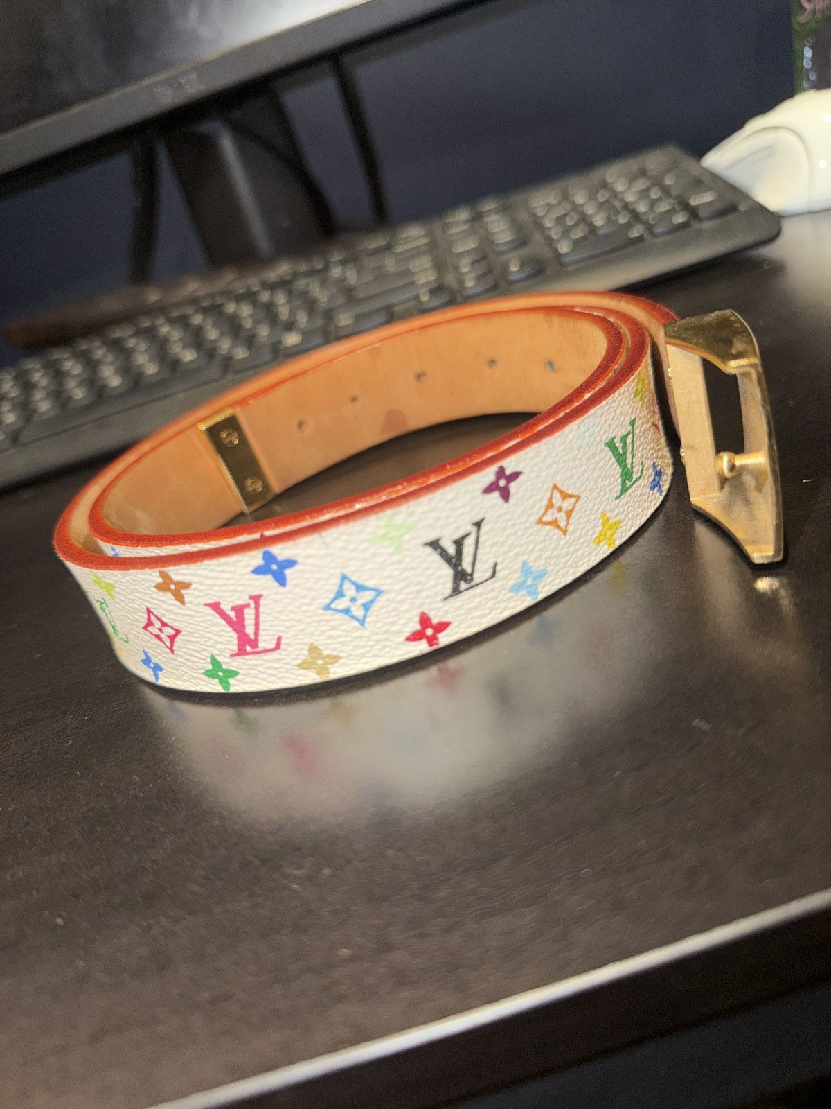 Louis Vuitton × Takashi Murakami Louis vuitton murakami belt vintage Size 36 - 2 Thumbnail