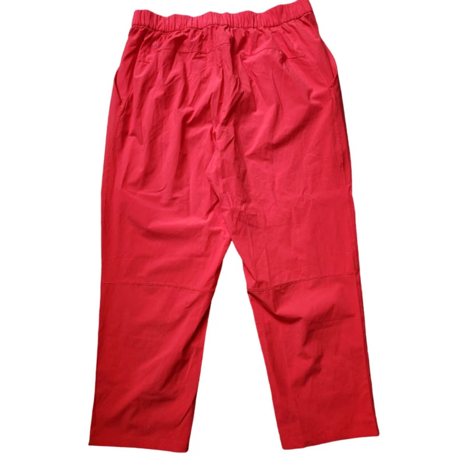 Lululemon Lululemon Your True Trouser Pants Womens 12 Cropped Red Pockets High Rise Activitywear Shorts? (No) Size 34" / US 12 / IT 48 - 2 Thumbnail