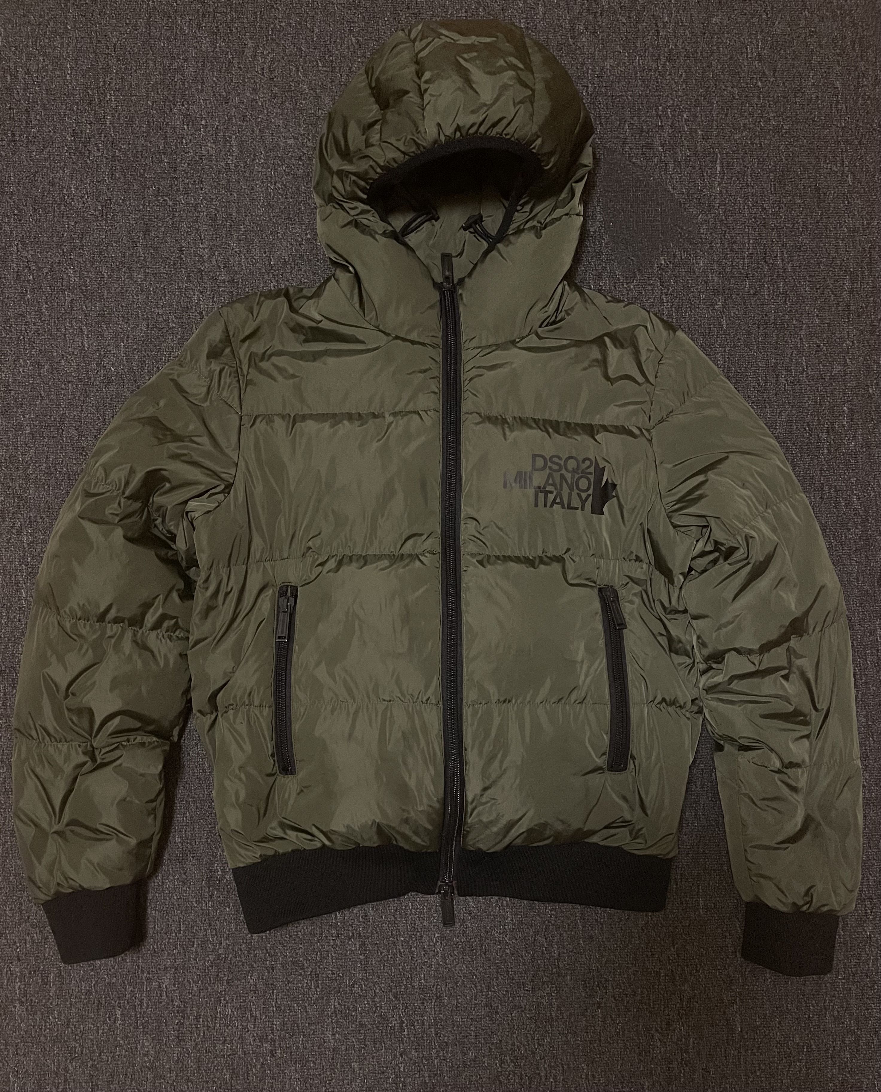 Dsquared2 DSQUARED2 Army green hooded down coat jacket size 46 Size US S / EU 44-46 / 1 - 1 Thumbnail