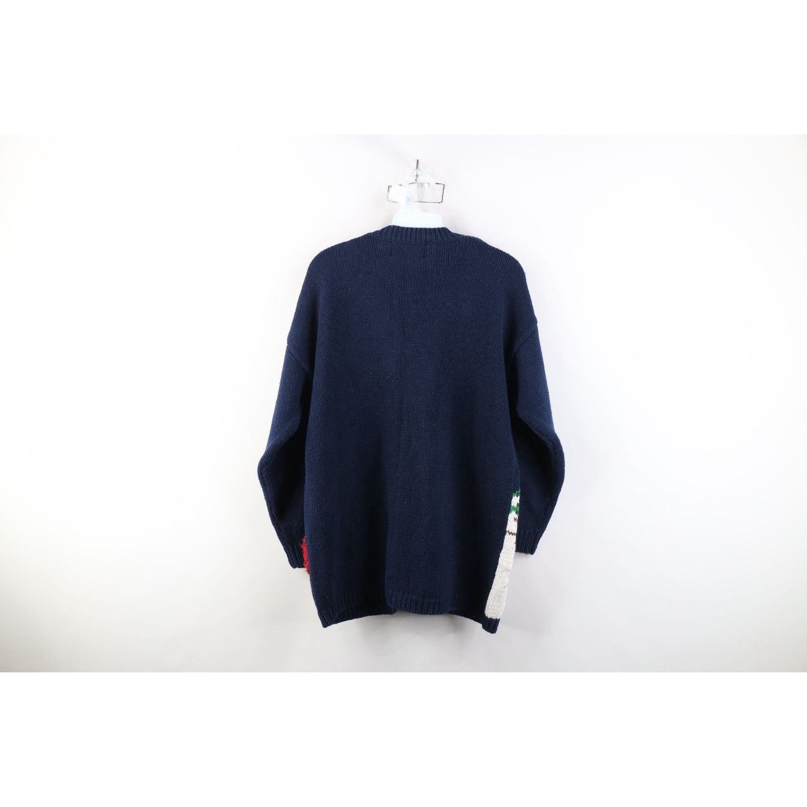 Vintage Vintage 90s Streetwear Heavy Christmas Cardigan Sweater Size L / US 10 / IT 46 - 14 Thumbnail