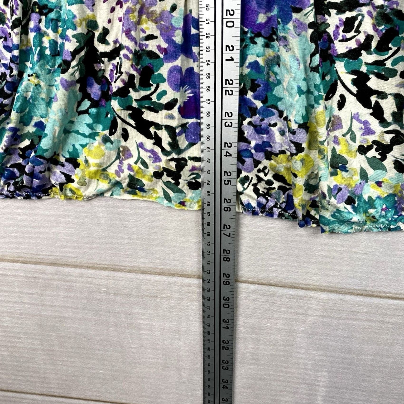Vintage Ana Womens 3X Blouse Puff Sleeve Scoop Neck Pullover Floral Boho Peasant Stretch Rayon Casual Party/Cocktail Travel Fall Spring Womens Size XXL / US 16-18 / IT 52-54 - 5 Thumbnail