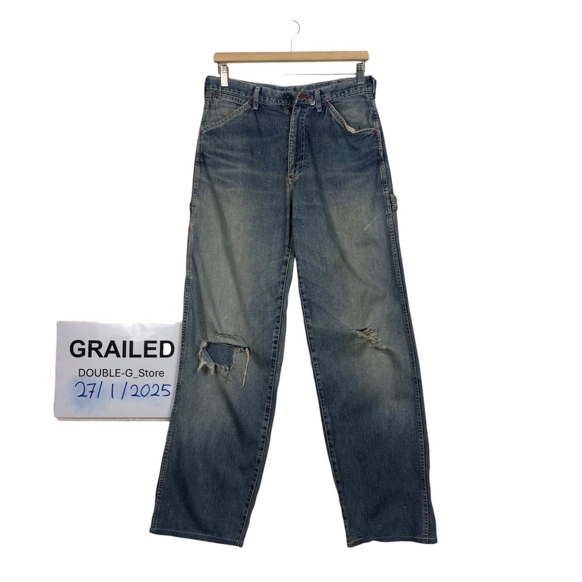Vintage × Wrangler 📌Vintage Denim Jeans Wrangler Authentic Western Wear Size US 30 / EU 46 - 1 Thumbnail