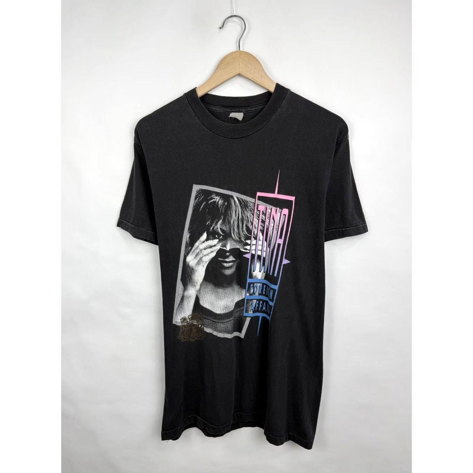 Etro VINTAGE Tina Turner Foreign Affair Tour T-Shirt 80s Black M Mens T-Shirt Size US M / EU 48-50 / 2 - 3 Thumbnail