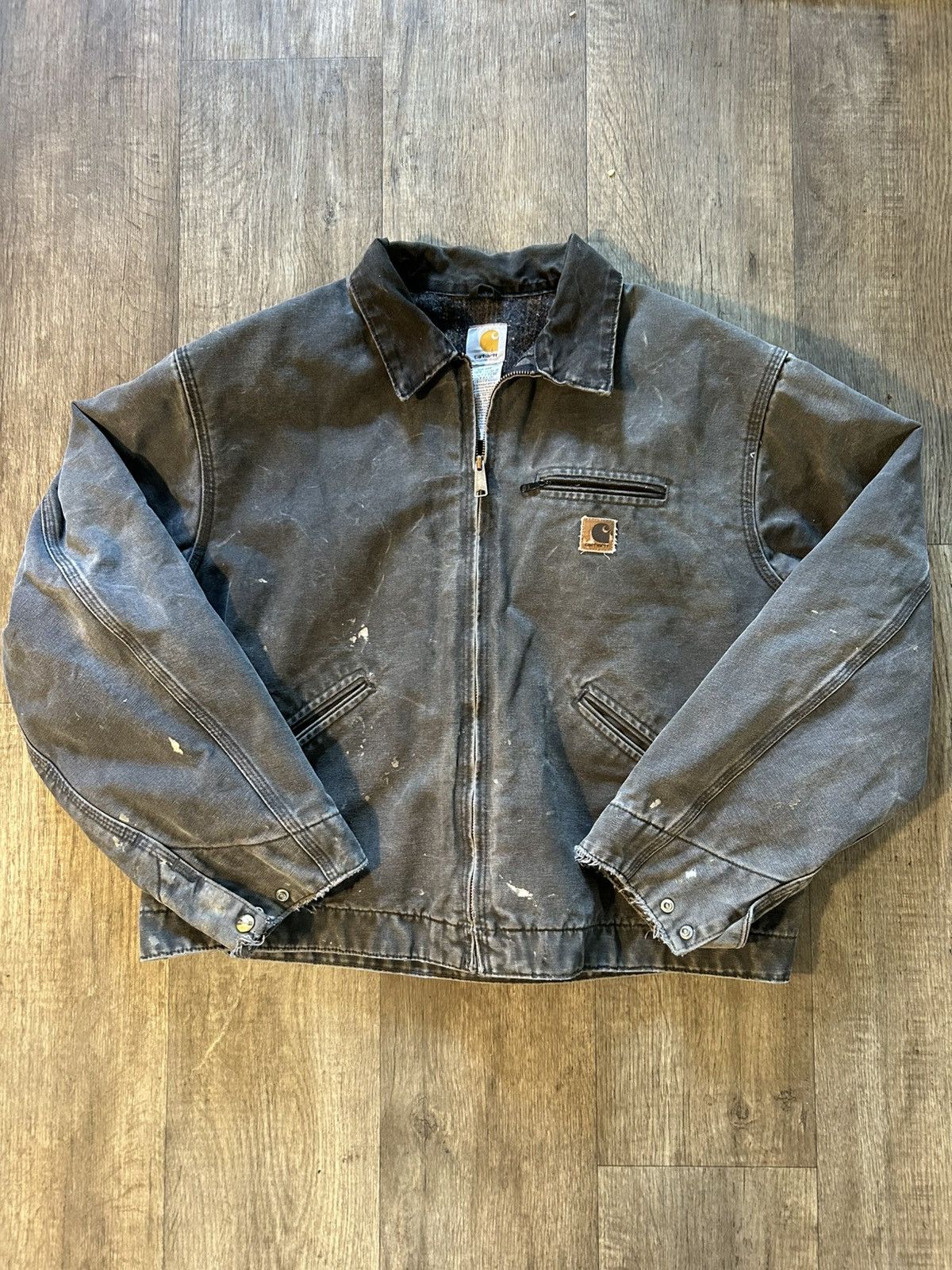 Carhartt Vintage Faded Moss Carhartt Detroit Jacket Size US XXL / EU 58 / 5 - 1 Thumbnail