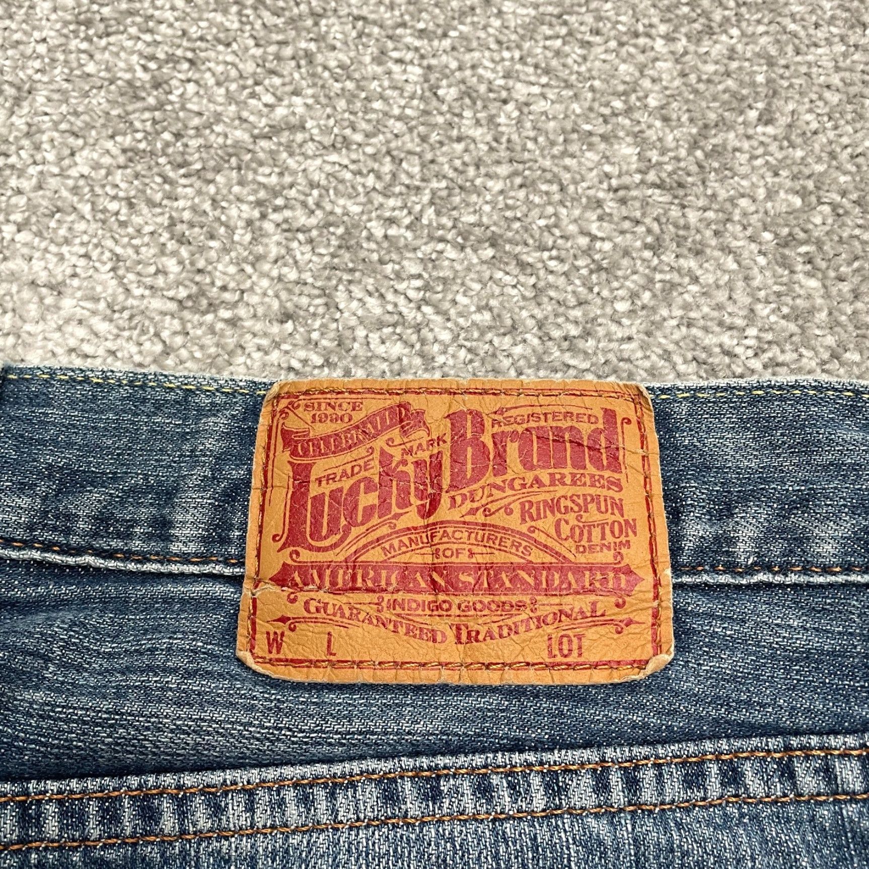 Lucky Brand Lucky Brand Jeans Dungaree Denim Mens 36 Blue Medium Wash Straight Classic 36x32 Size US 36 / EU 52 - 5 Thumbnail