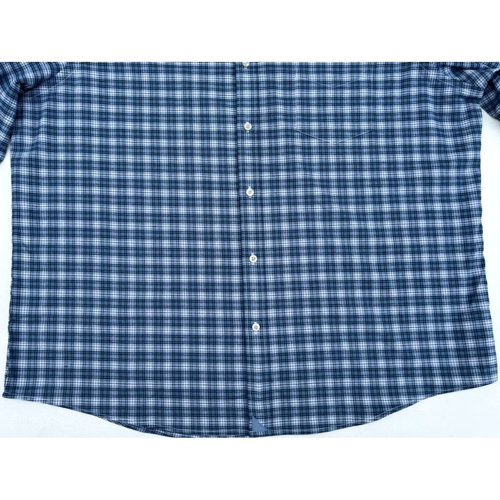 UNTUCKit UNTUCKit Dhais Button-Up Shirt Regular Fit 3XL Blue Plaid Long Sleeve Collared Button-Up Shirt Men Size US XXL / EU 58 / 5 - 5 Thumbnail