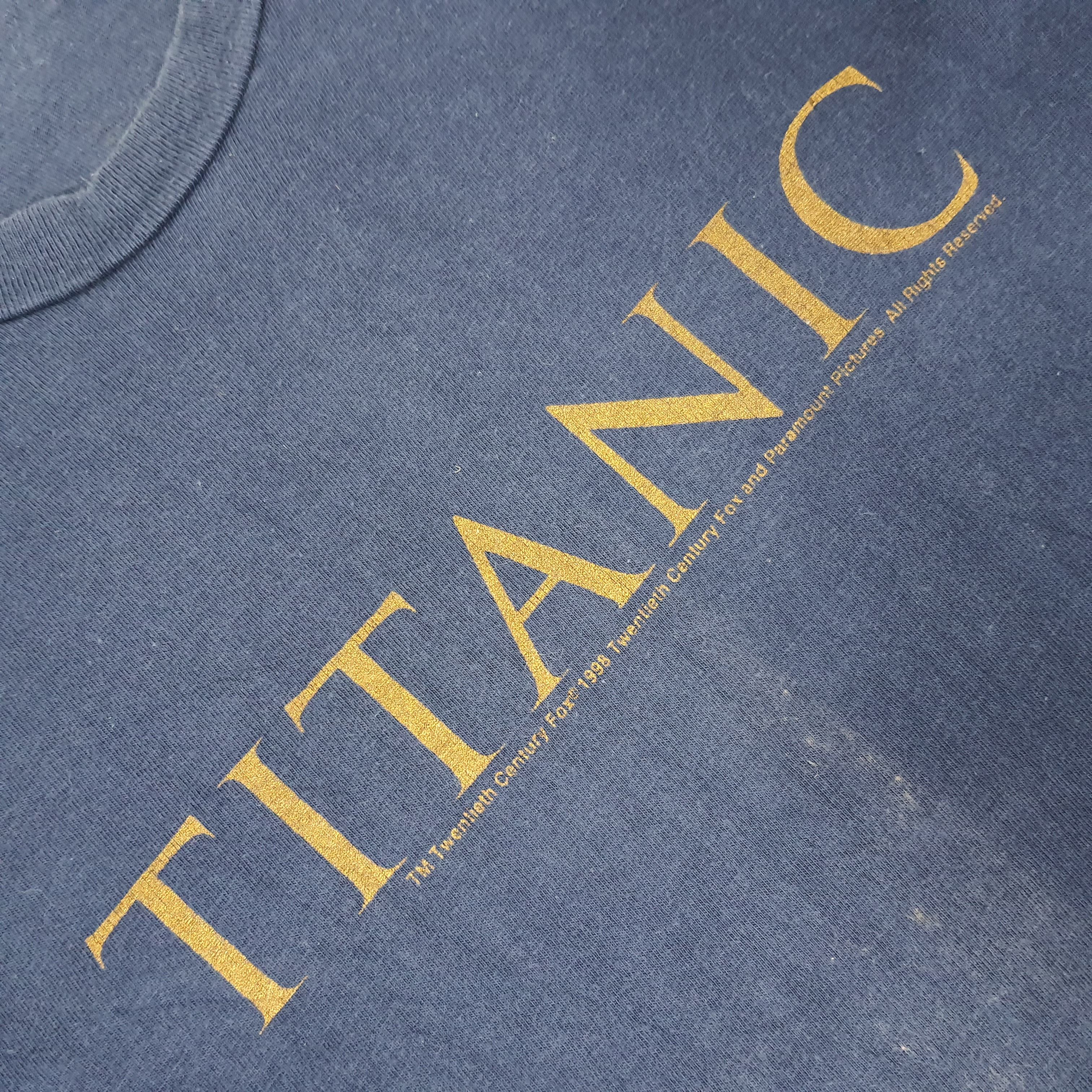 Vintage Vintage Century Fox 1998 TITANIC Movie Tees Size US L / EU 52-54 / 3 - 2 Thumbnail