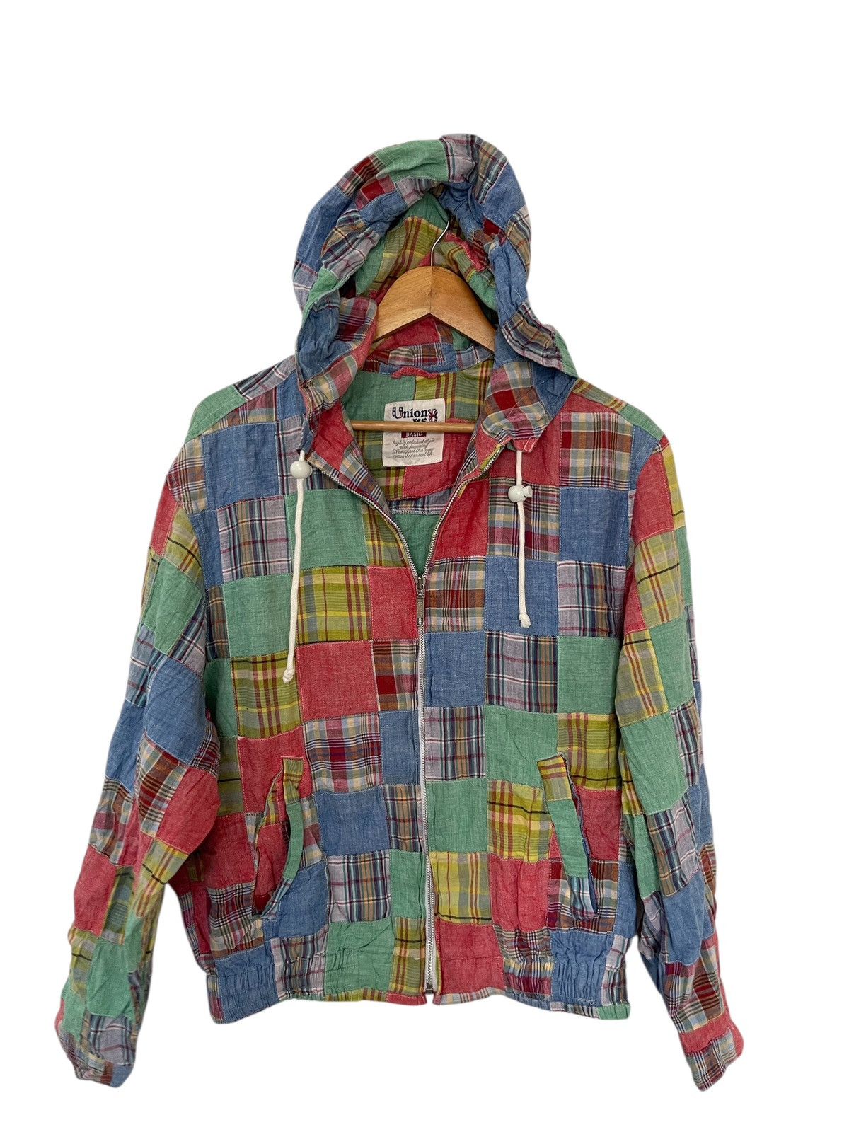 UNIONBAY VINTAGE UNION BAY PATCHWORK HOODIE Size US L / EU 52-54 / 3 - 1 Thumbnail
