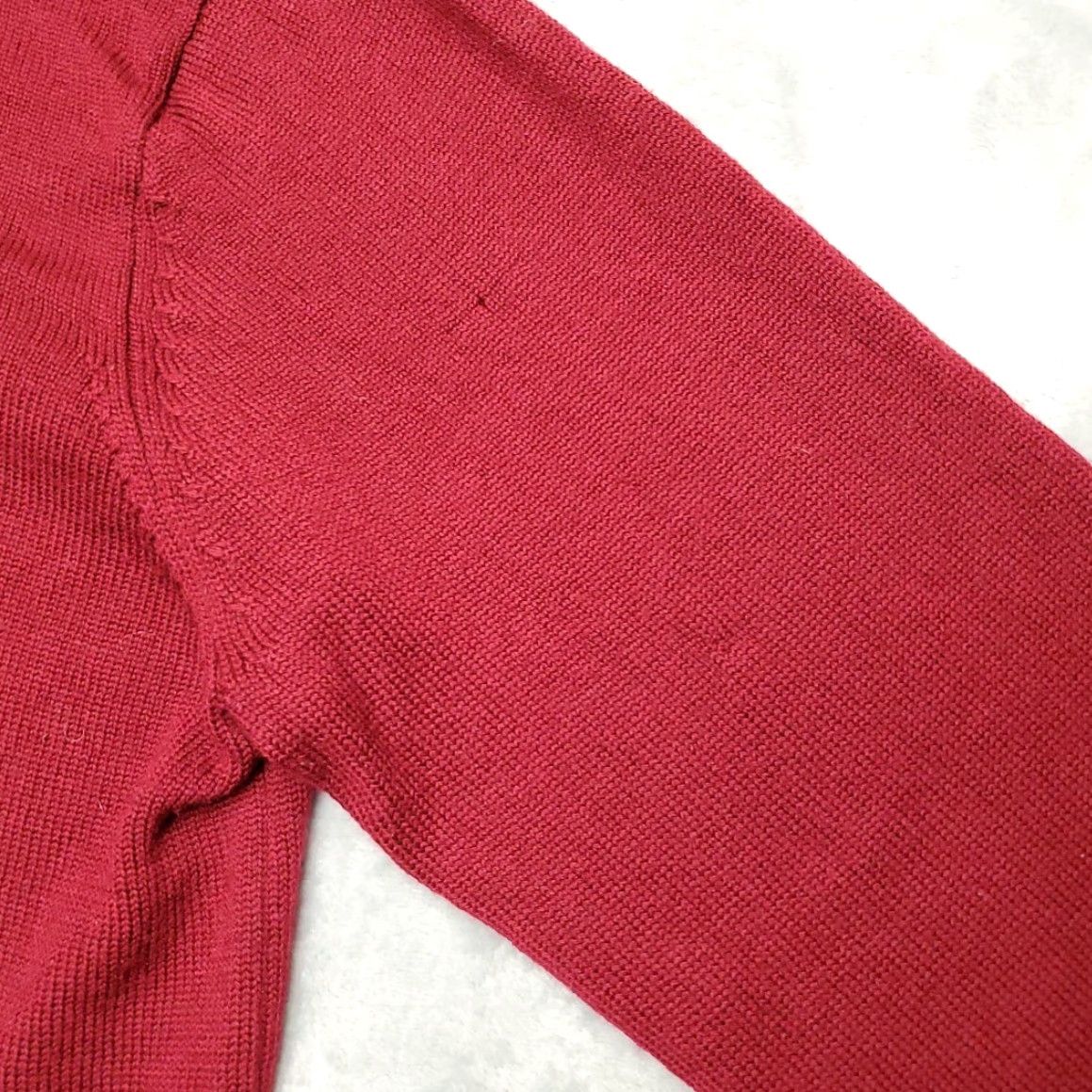 Vintage VINTAGE Jeremy Argyle Sweater Mens XL Red 1/4 Zip Pullover Merino Wool Mock Neck Knit Zipper 100% Wool Mens XL Red Size US XL / EU 56 / 4 - 7 Thumbnail