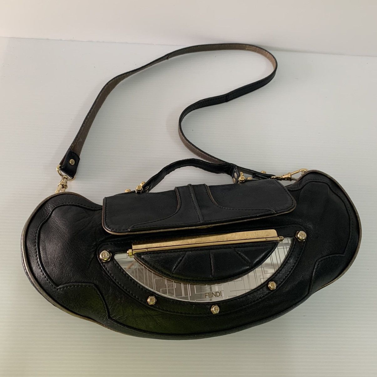 Fendi Fendi Mini Mirror Vanity Leather Small Bag Size ONE SIZE - 5 Thumbnail