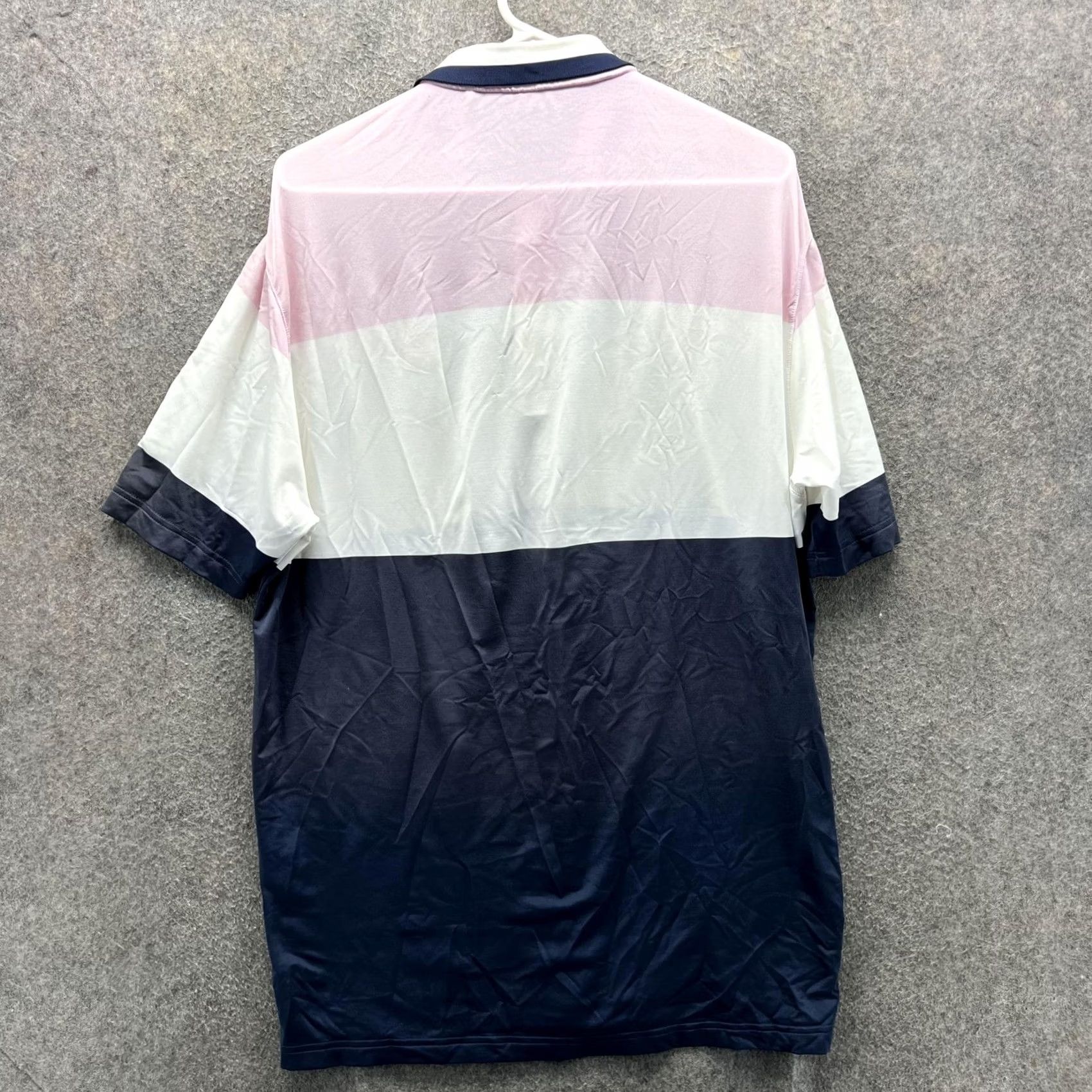Puma Puma Polo Shirt Mens Medium Colorblock Pink White Navy Golf Performance Casual Size US M / EU 48-50 / 2 - 7 Thumbnail