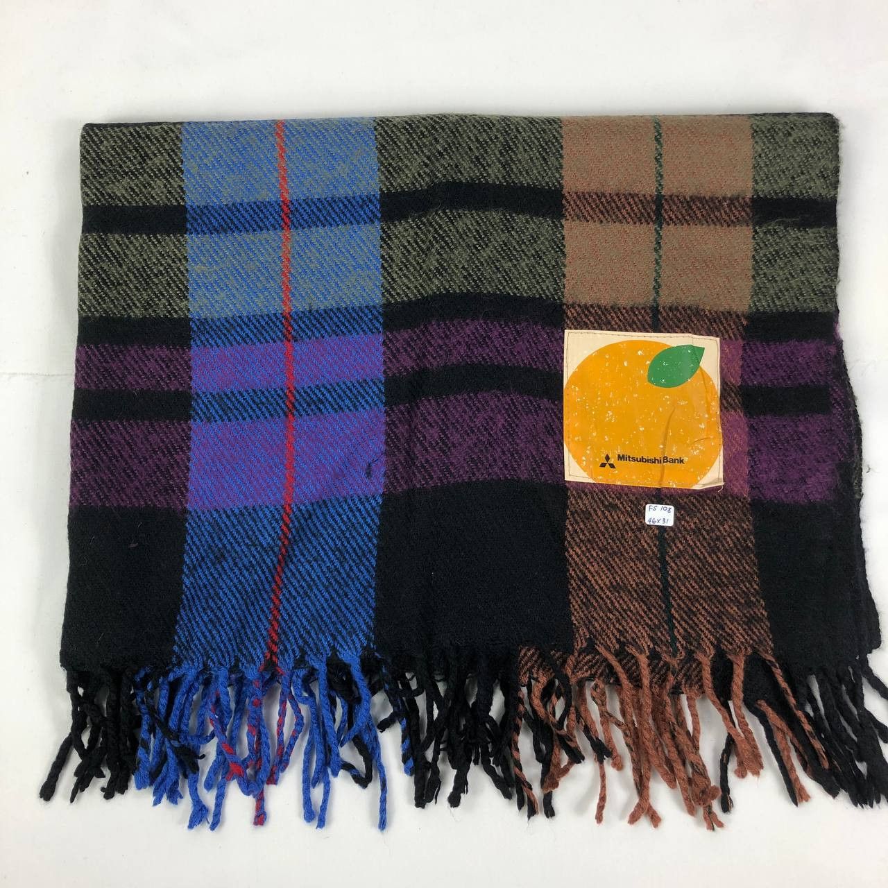Vintage Mitsubishi Scarf / Muffler / Neckwear FS108 Size ONE SIZE - 6 Thumbnail