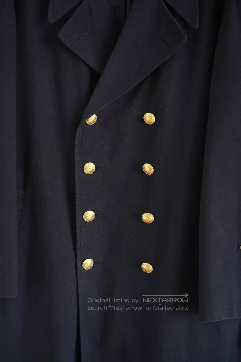 Yohji Yamamoto Yohji Yamamoto size os 90s Double-breasted Gold Button Coat Size US M / EU 48-50 / 2 - 3 Thumbnail