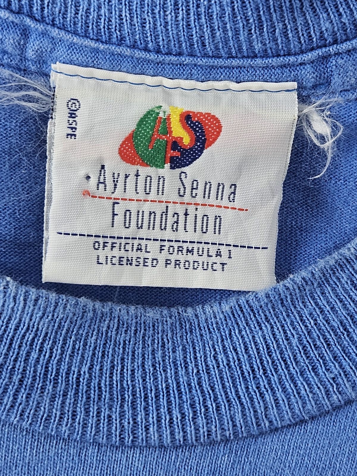 Vintage Vintage Ayrton Senna potrait F1 Grand Prix tee shirt Size US M / EU 48-50 / 2 - 3 Thumbnail
