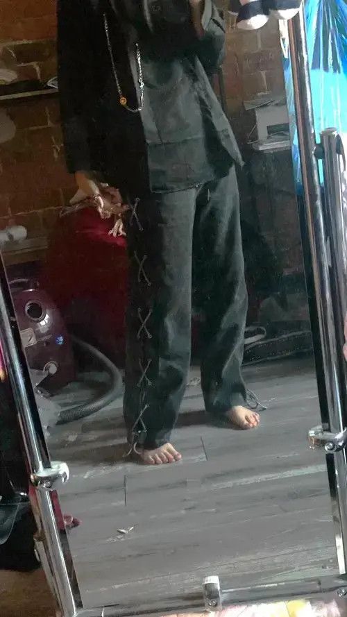 Other Cross Ribbon Men's Baggy Denim Pants Size US 29 - 3 Thumbnail