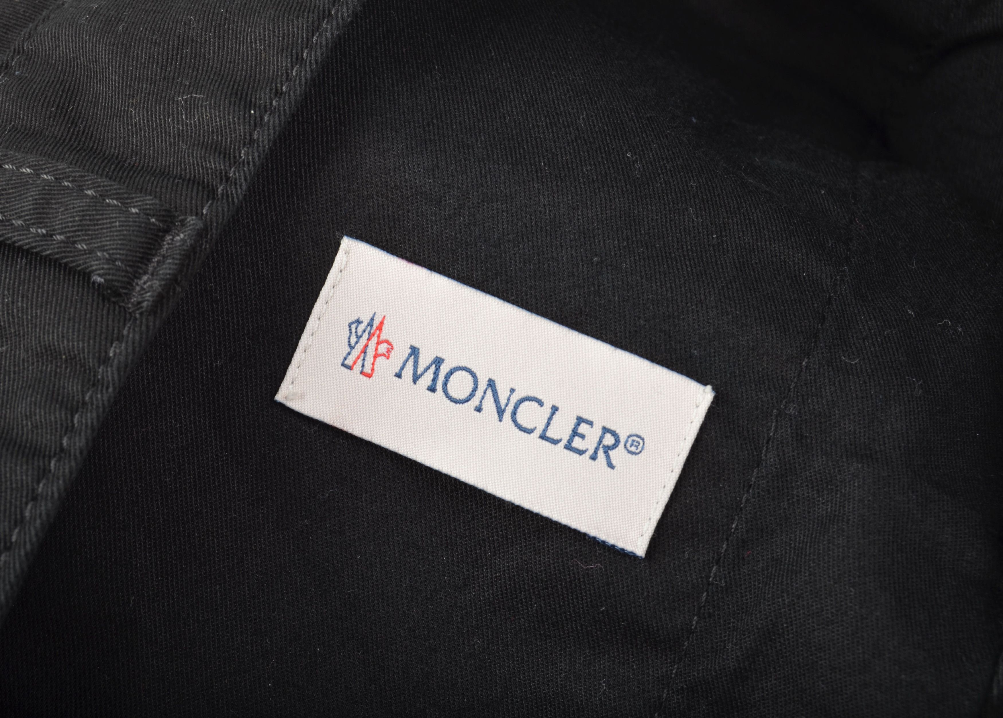 Moncler Moncler High Rise Cotton Black Straight Trousers Pants Size 26" / US 2 / IT 38 - 7 Thumbnail
