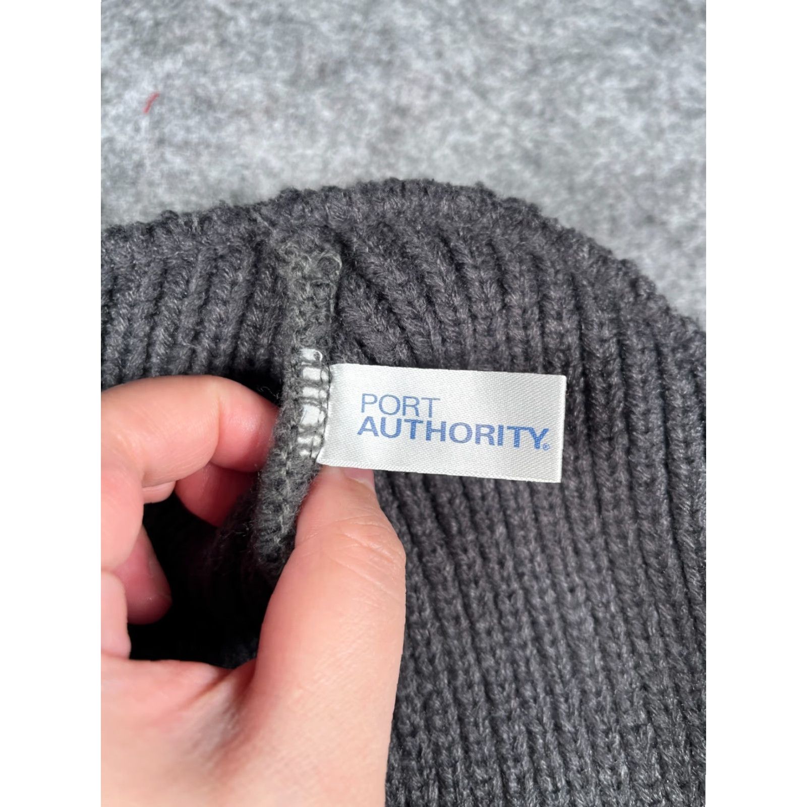 Port Authority Port Authority Beanie Toque Knit Adult One Size Gray 100% Acrylic Knit Hat Unisex Adults Winter Ski Casual Travel Workwear Mens Womens Size ONE SIZE - 7 Thumbnail