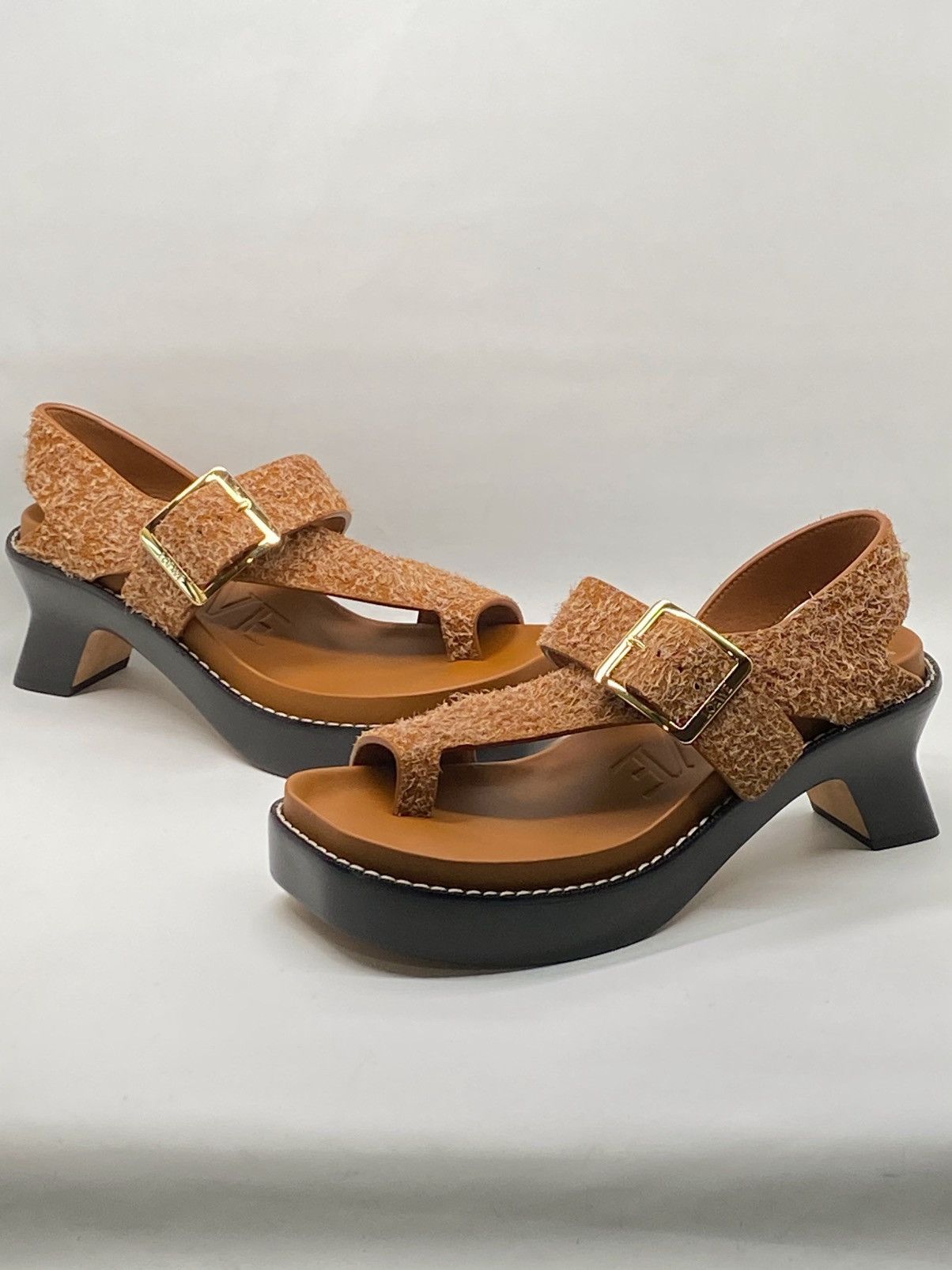 Loewe Loewe Ease heel suede sandal size 39 Size US 9 / IT 39 - 7 Thumbnail