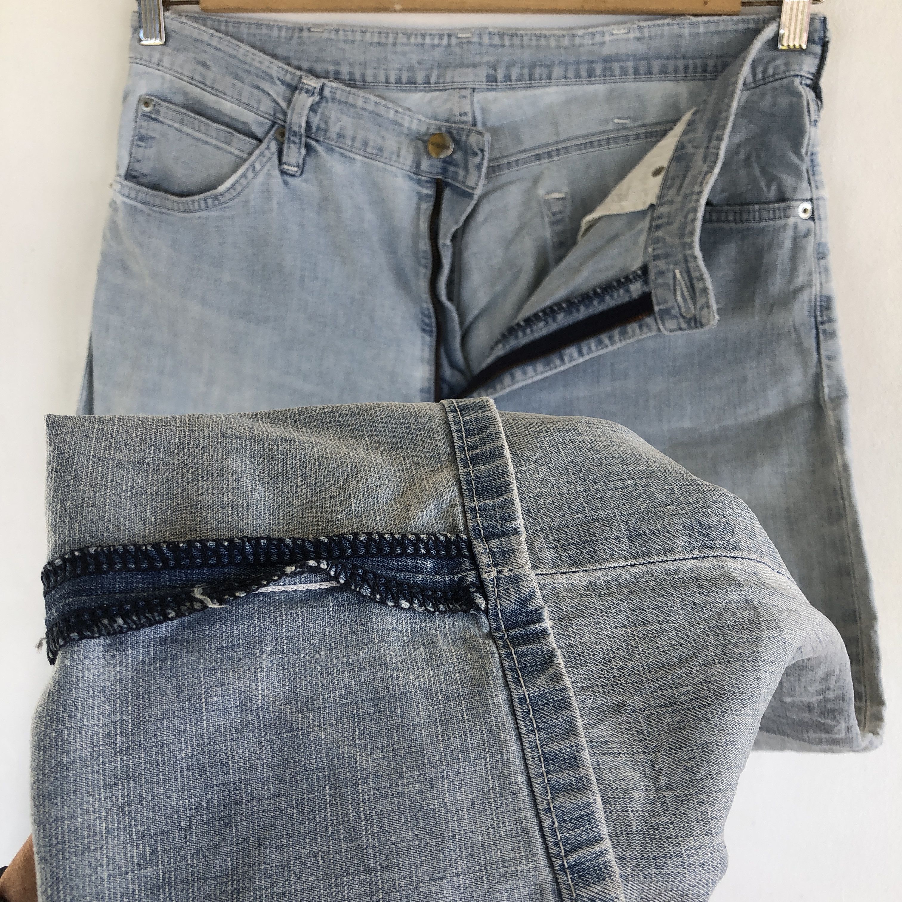 Jean Vintage Wrangler Light Wash Jeans Wrangler Denim Pants Size US 34 / EU 50 - 8 Thumbnail