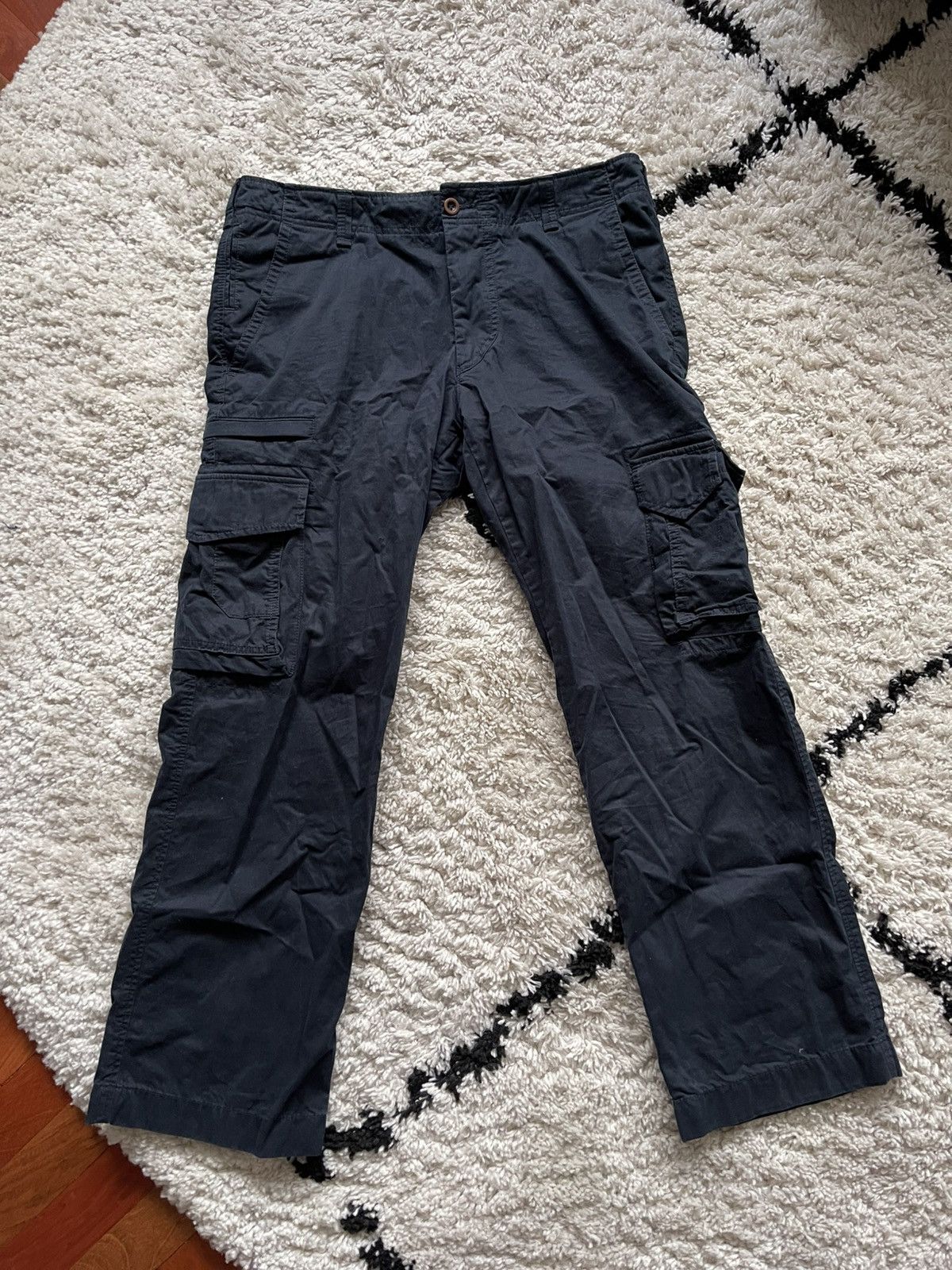 Designer × Vintage Navy Cargo Pants Size US 32 / EU 48 - 1 Thumbnail