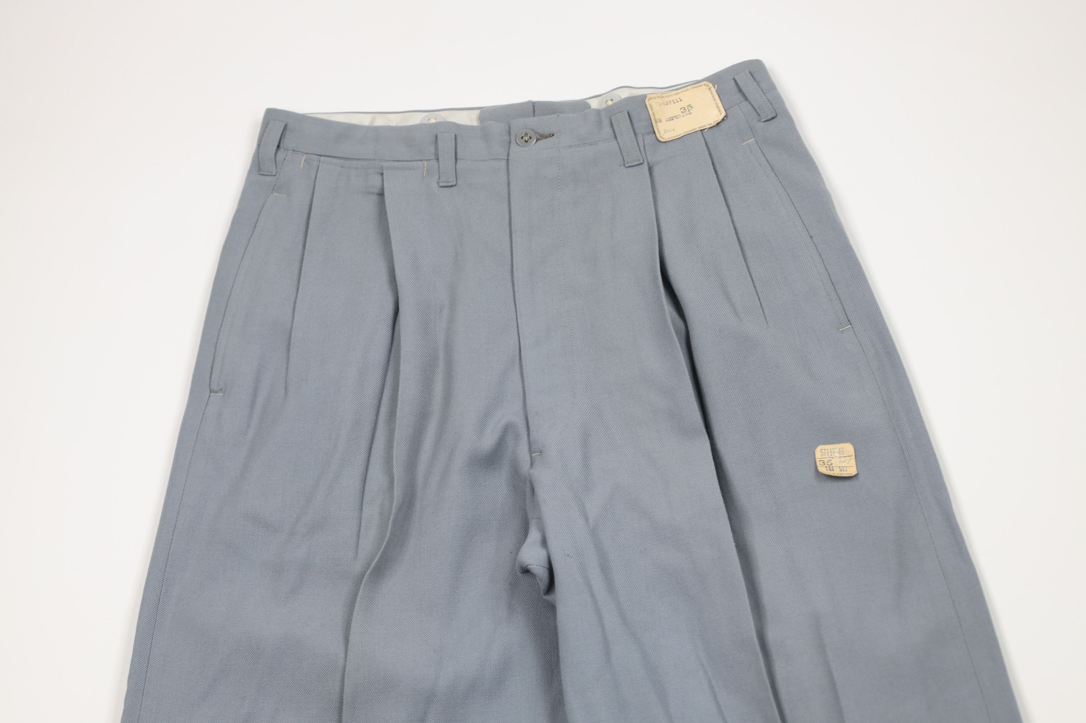 Vintage Deadstock Vintage 50s Wide Leg Bell Bottoms Pants Gray Size US 30 / EU 46 - 2 Thumbnail