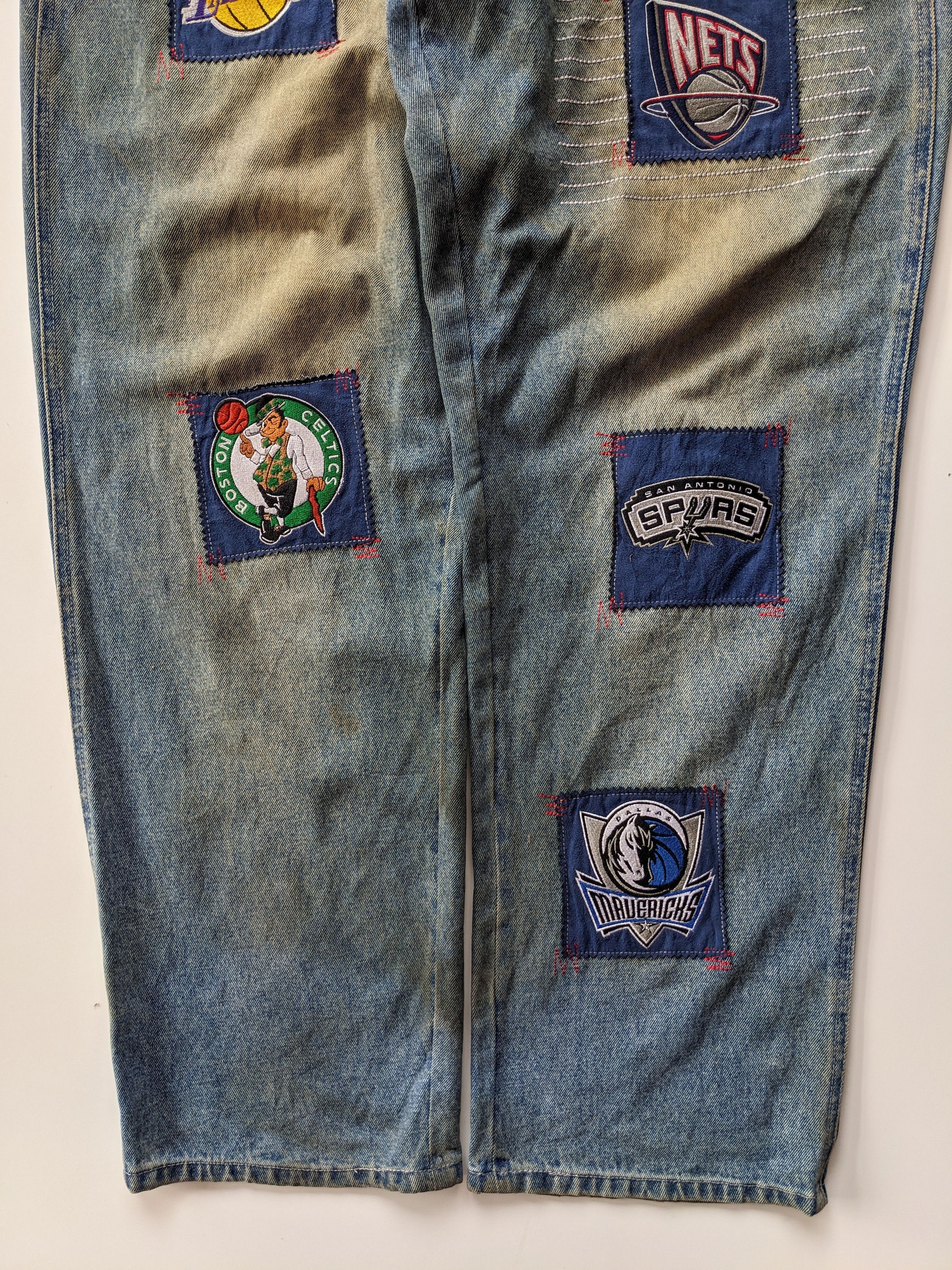 NBA × Vintage Vintage NBA baggy patchwork ballon jeans Size US 36 / EU 52 - 5 Thumbnail