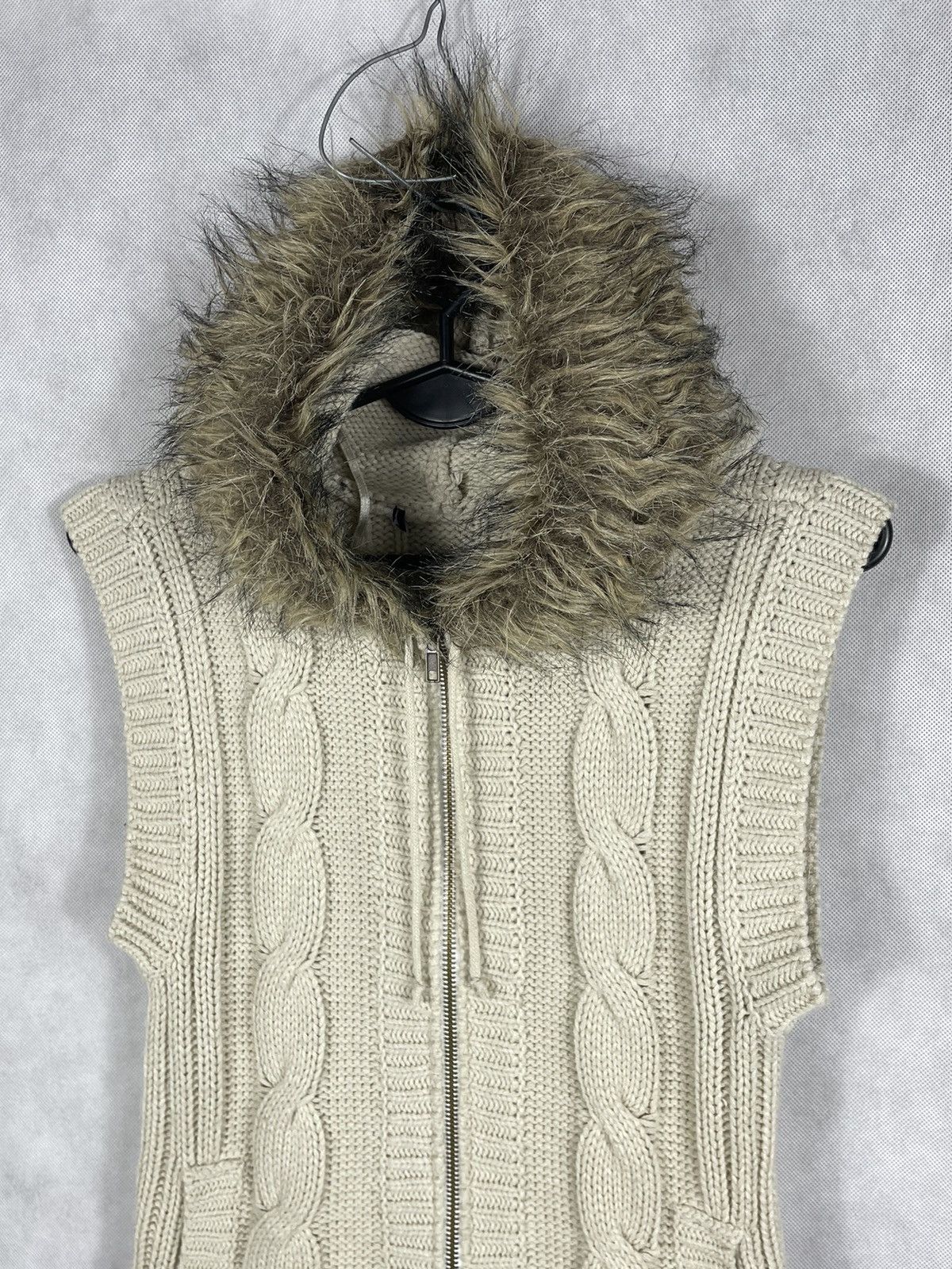 If Six Was Nine × Japanese Brand × Le Grande Bleu (L.G.B.) Vintage cable vest fur sleeveless sweater hoodie jumper zip Size US S / EU 44-46 / 1 - 4 Thumbnail