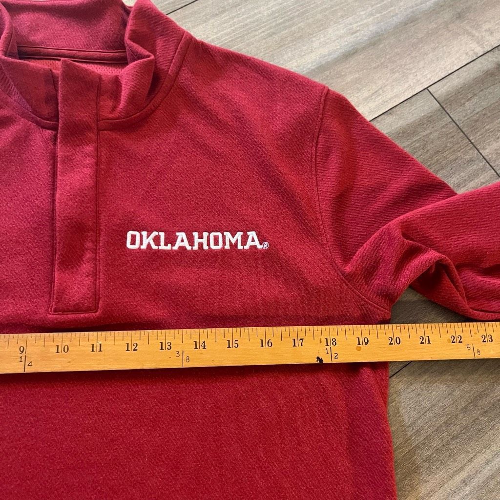 Jordan Brand Jordan Nike Oklahoma Red Athletic Pullover Hoodie Men Small Size US S / EU 44-46 / 1 - 5 Thumbnail