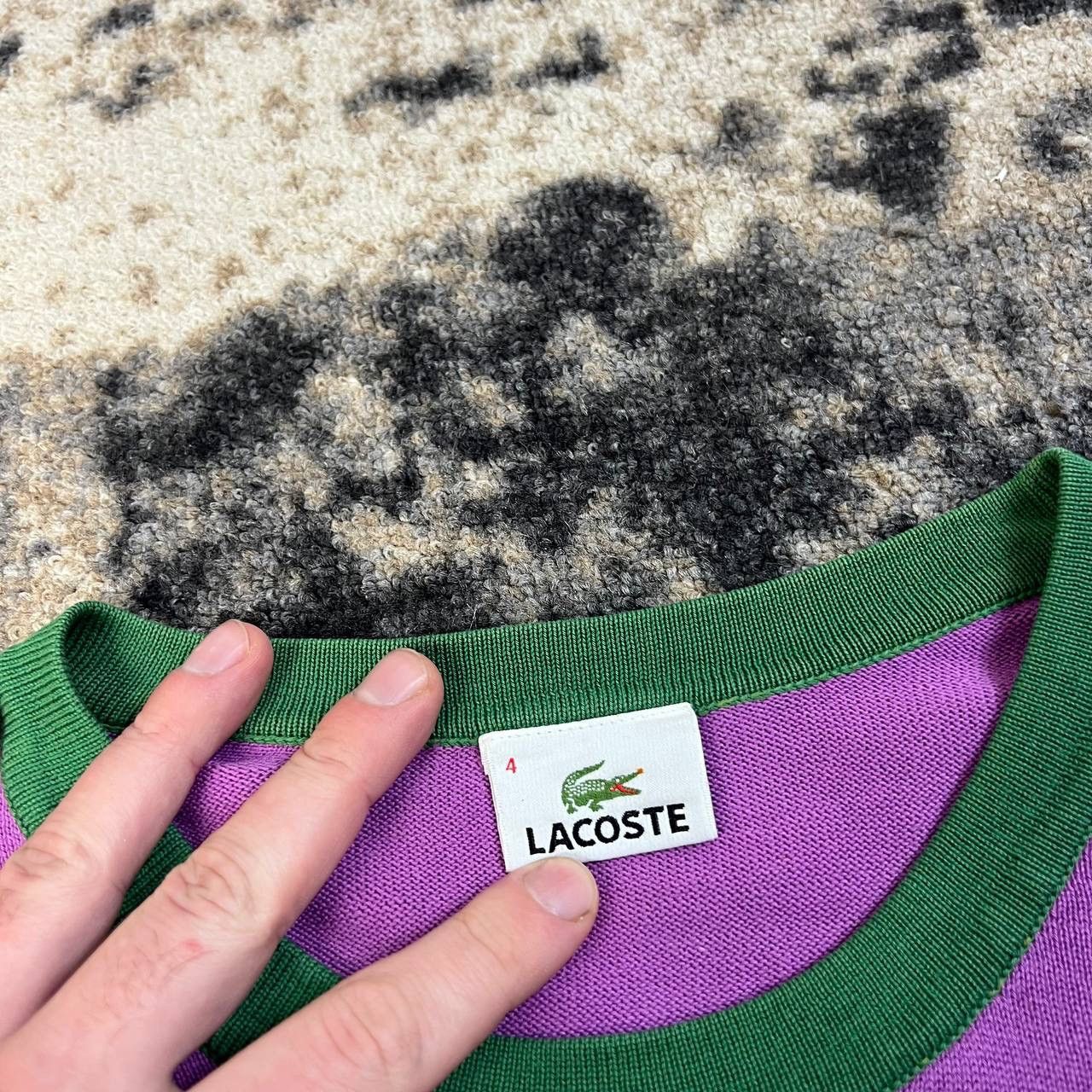 Lacoste Lacoste Mini Logo Luxury Y2K Light Sweater Old Money Style Size US M / EU 48-50 / 2 - 5 Thumbnail