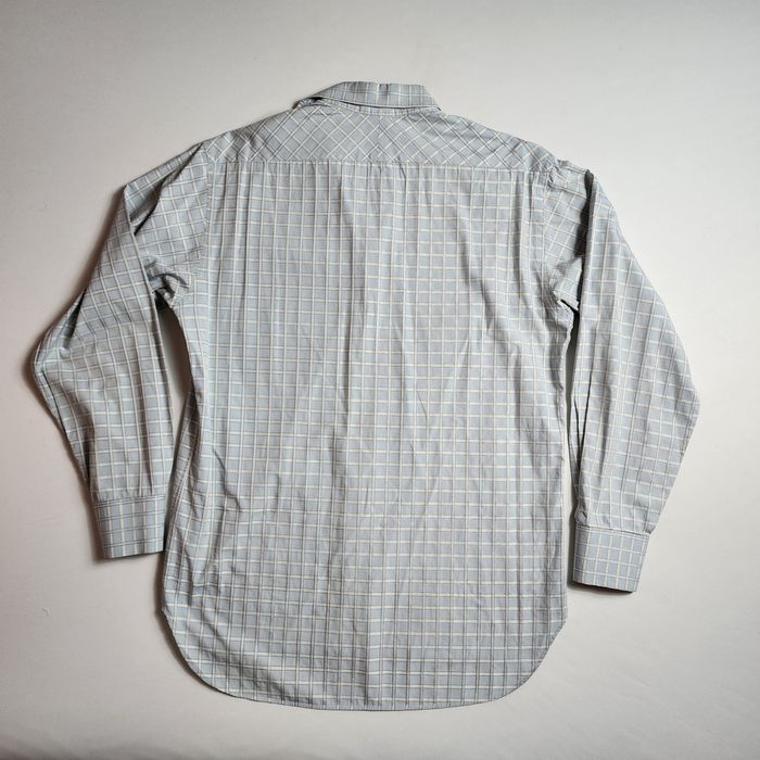 Billy Reid Long sleeve Light Blue Check Shirt Made in Italy | Grailed