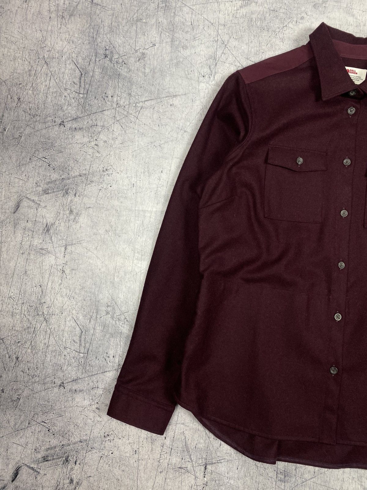 Fjallraven Fjällräven Övik Re-Wool Shirt Women’s Burgundy Wool Outdoor Size XL / US 12-14 / IT 48-50 - 4 Thumbnail