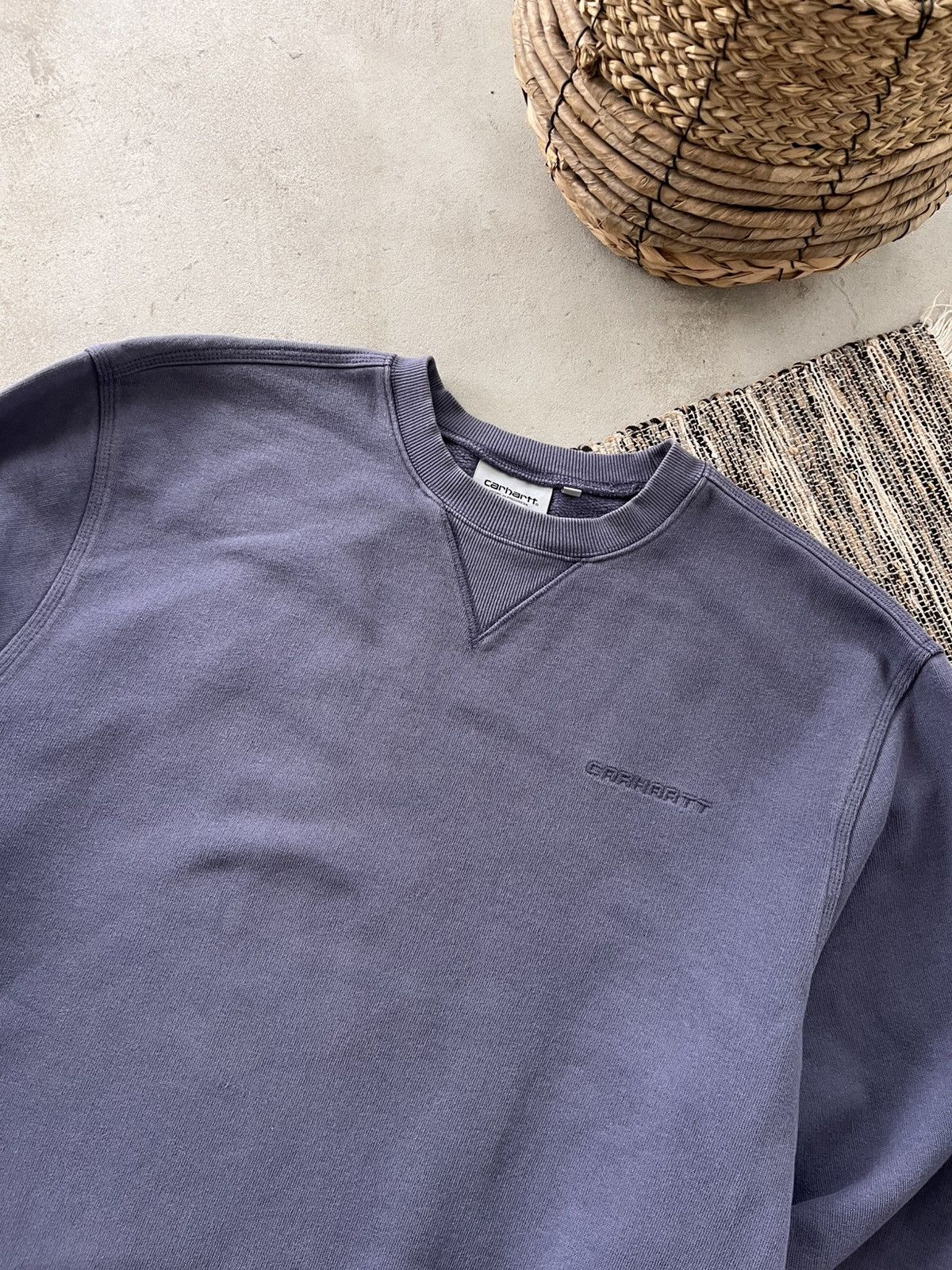 Carhartt Wip Vintage Carhartt Faded Blank Purple Workwear Sweatshirt Y2K Size US L / EU 52-54 / 3 - 5 Thumbnail