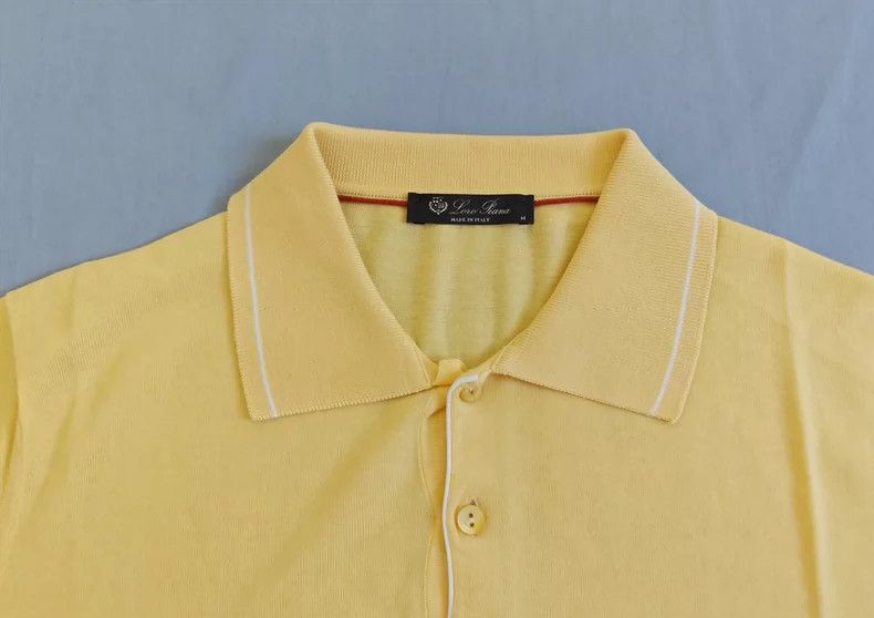 Loro Piana LORO PIANA Men's knit polo shirt short sleeves Size US M / EU 48-50 / 2 - 3 Thumbnail