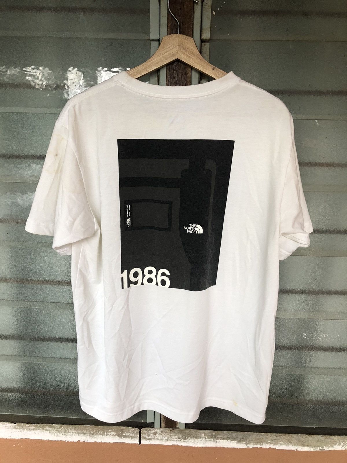 The North Face × Vintage Vintage The North Face Never Stop Exploring Shirt Tee Size US XL / EU 56 / 4 - 4 Thumbnail