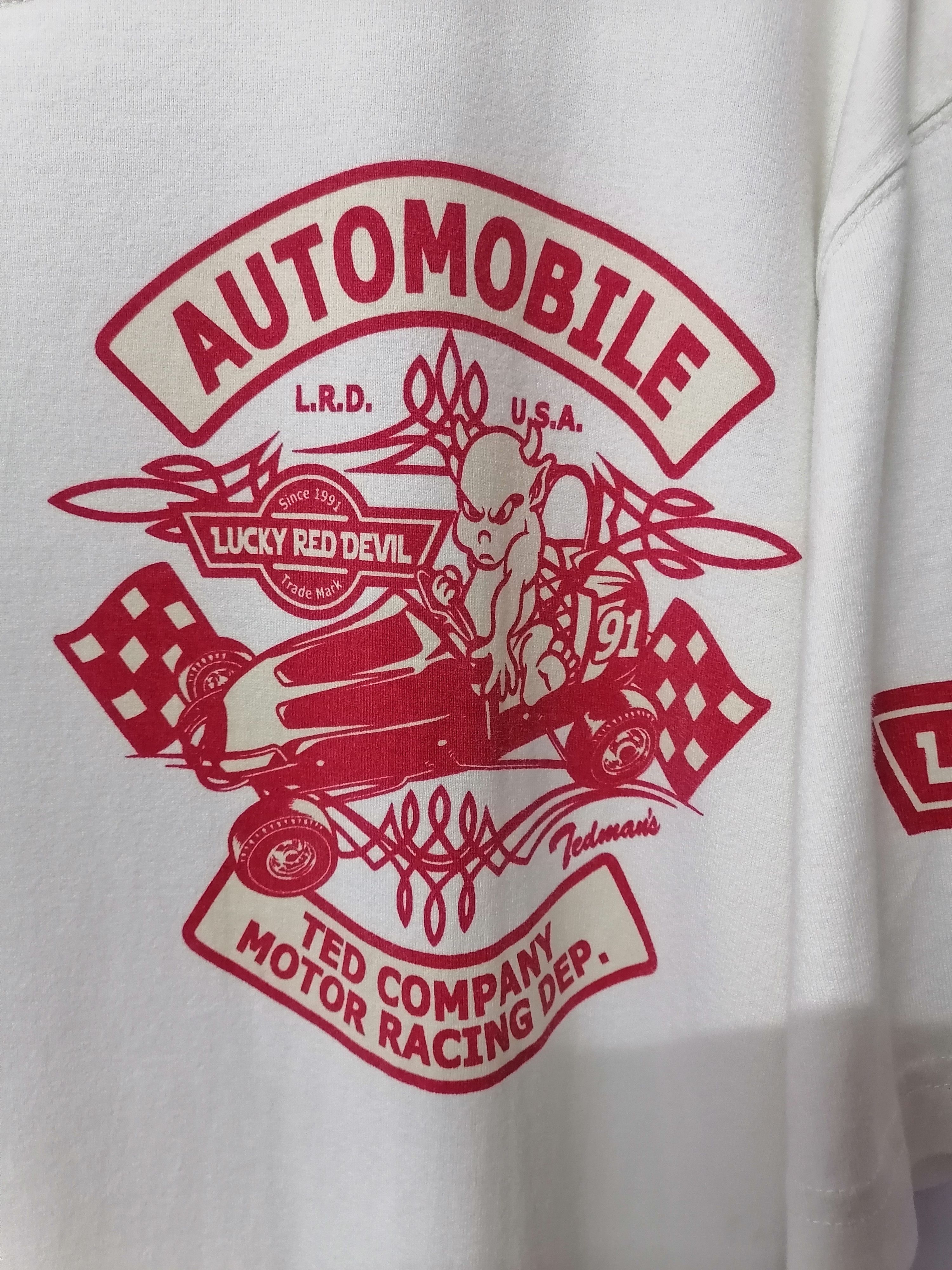 Japanese Brand × Tedman Ted Company Lucky Red Devil Motor Racing Dep. T-shirt Size US M / EU 48-50 / 2 - 2 Thumbnail