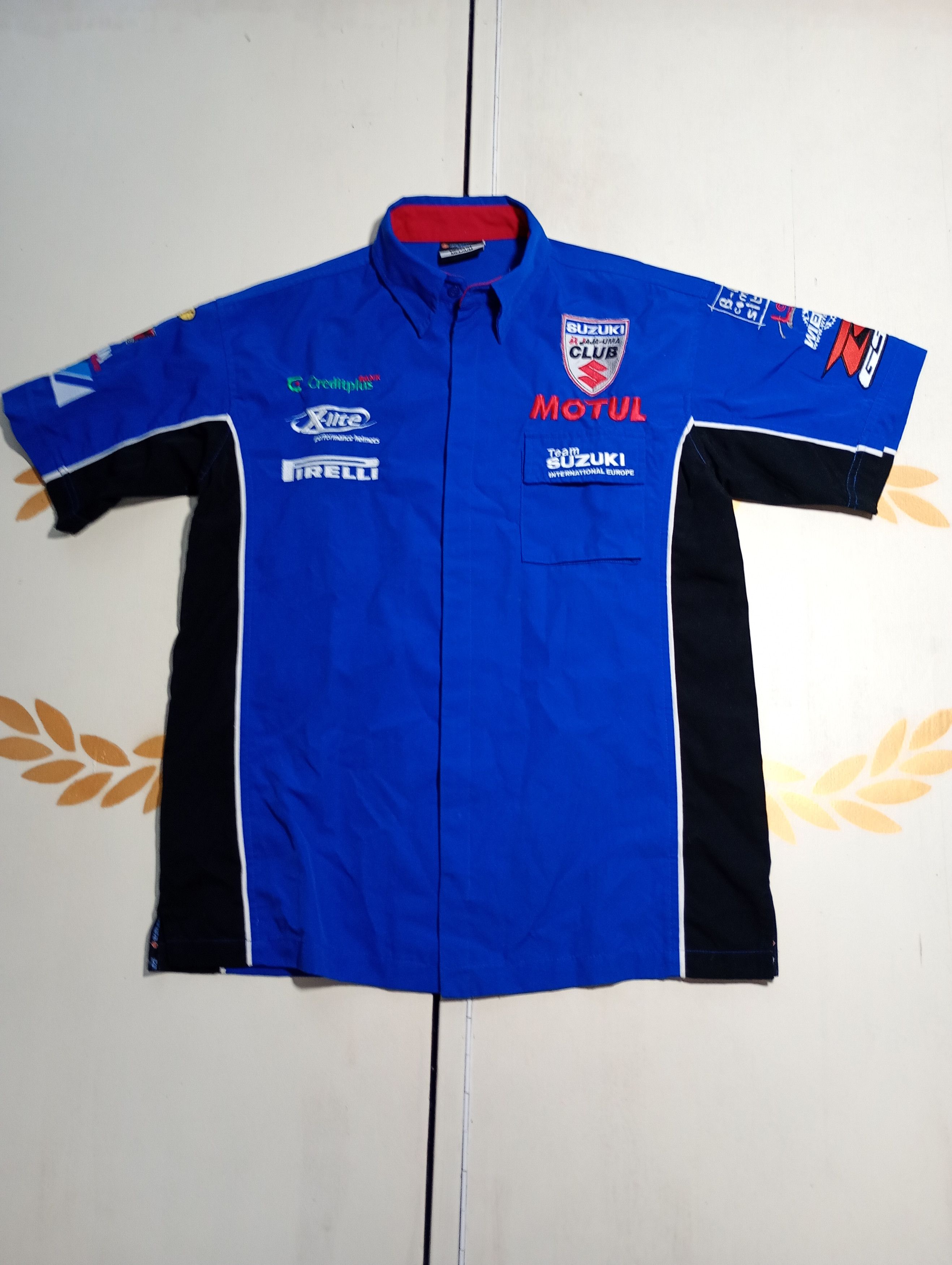 Vintage Suzuki Team International Europe Shirt Vintage 90's Size US M / EU 48-50 / 2 - 1 Thumbnail