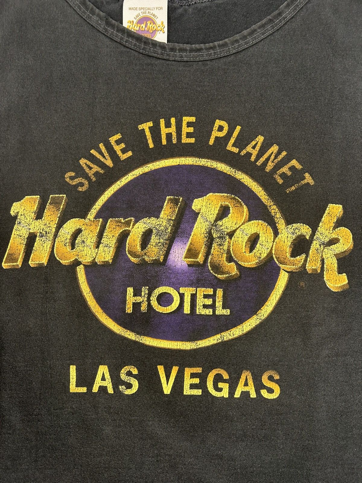 Hard Rock Cafe Vintage Essential Hard Rock Cafe Las Vegas Black Tank Top Size US L / EU 52-54 / 3 - 2 Thumbnail