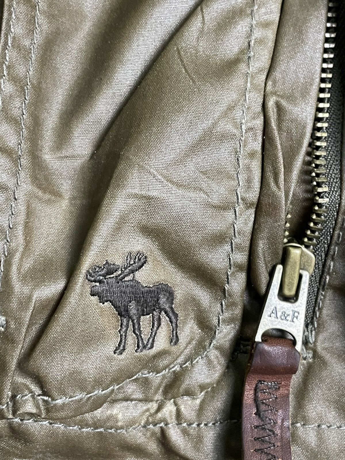 Abercrombie & Fitch × Vintage Abercrombie + Fitch Men’s Leather Jacket (27) Size US XS / EU 42 / 0 - 9 Thumbnail