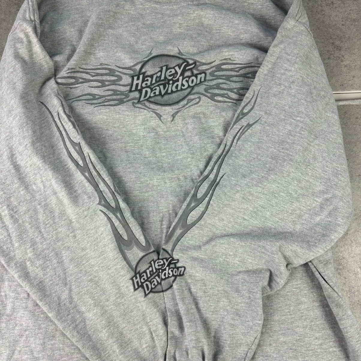 Harley Davidson Y2k gray flame sleeve harley davidson long sleeve tshirt Size US L / EU 52-54 / 3 - 10 Thumbnail