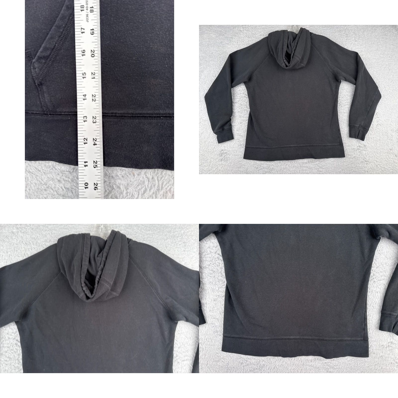 The North Face The North Face Hoodie Womens L Black Pullover Jersey Cotton Blend Logo Size L / US 10 / IT 46 - 9 Thumbnail