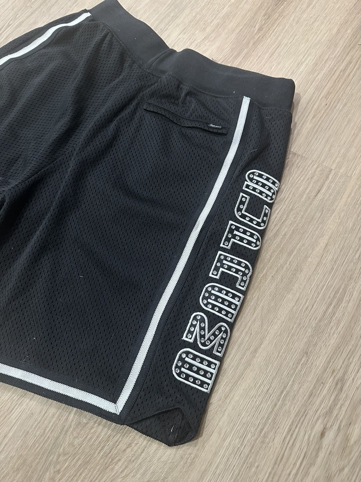 Supreme Supreme Rhinestone Basketball Short - Black Size US 30 / EU 46 - 4 Thumbnail