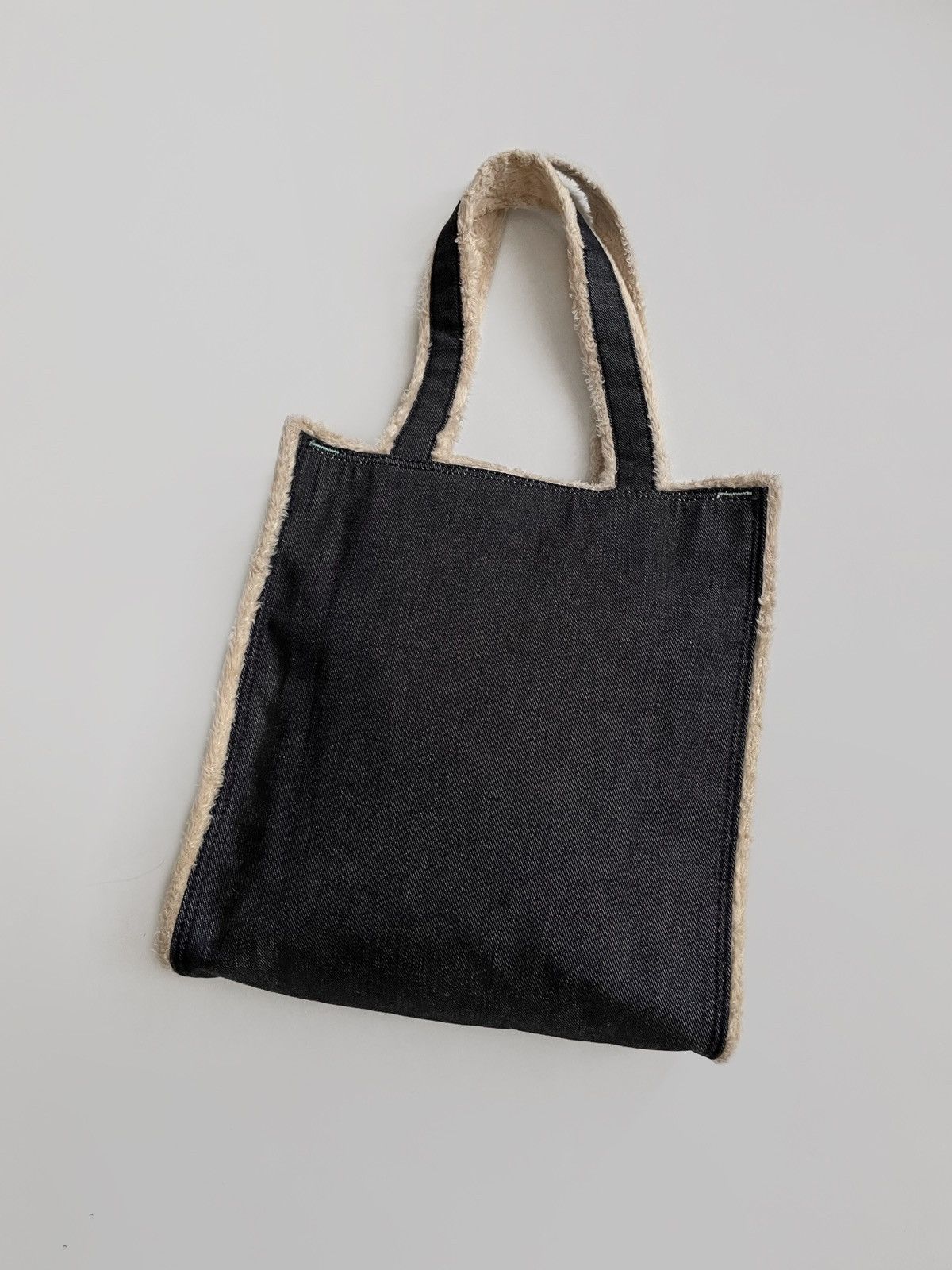 Quiksilver × Vintage Vintage Quiksilver fur/denim shoulder bag 2000s Size ONE SIZE - 2 Thumbnail