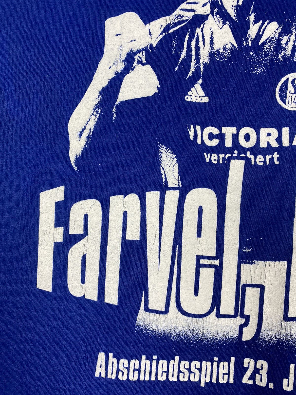 Vintage Vintage FC Schalke Victoria Ebbe Sand Abschiedsspiel 2006 Size US XXL / EU 58 / 5 - 8 Thumbnail