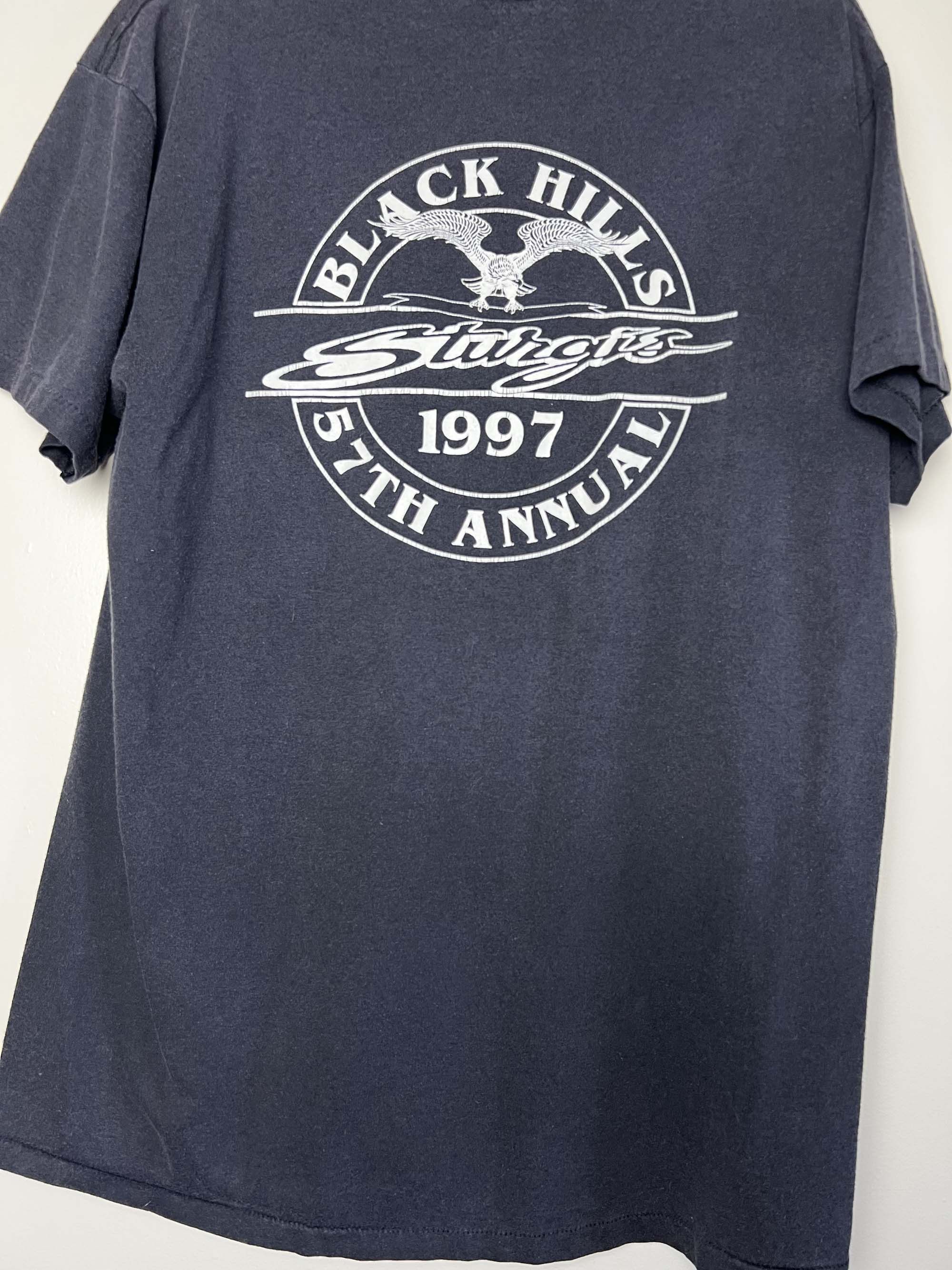 Vintage Vintage Sturgis 1997 Black Hills 57th Annual T-Shirt Size US L / EU 52-54 / 3 - 11 Thumbnail