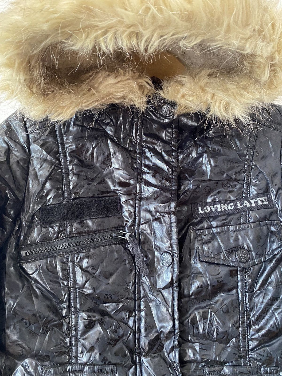 GOSTAR DE FUGA Pink Latte Puffer Fur Monogram Like IFSW9 Style Size US M / EU 48-50 / 2 - 5 Thumbnail