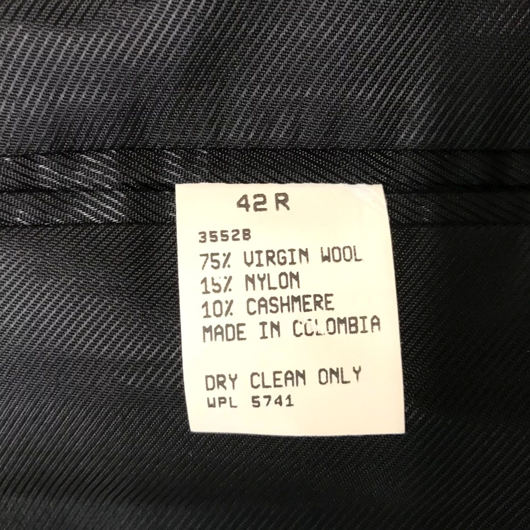 Oscar De La Renta VINTAGE Oscar de la Renta Mens Blazer Jacket 42R Black Wool Cashmere Blend BLAZER Mens Size 42R - 6 Thumbnail