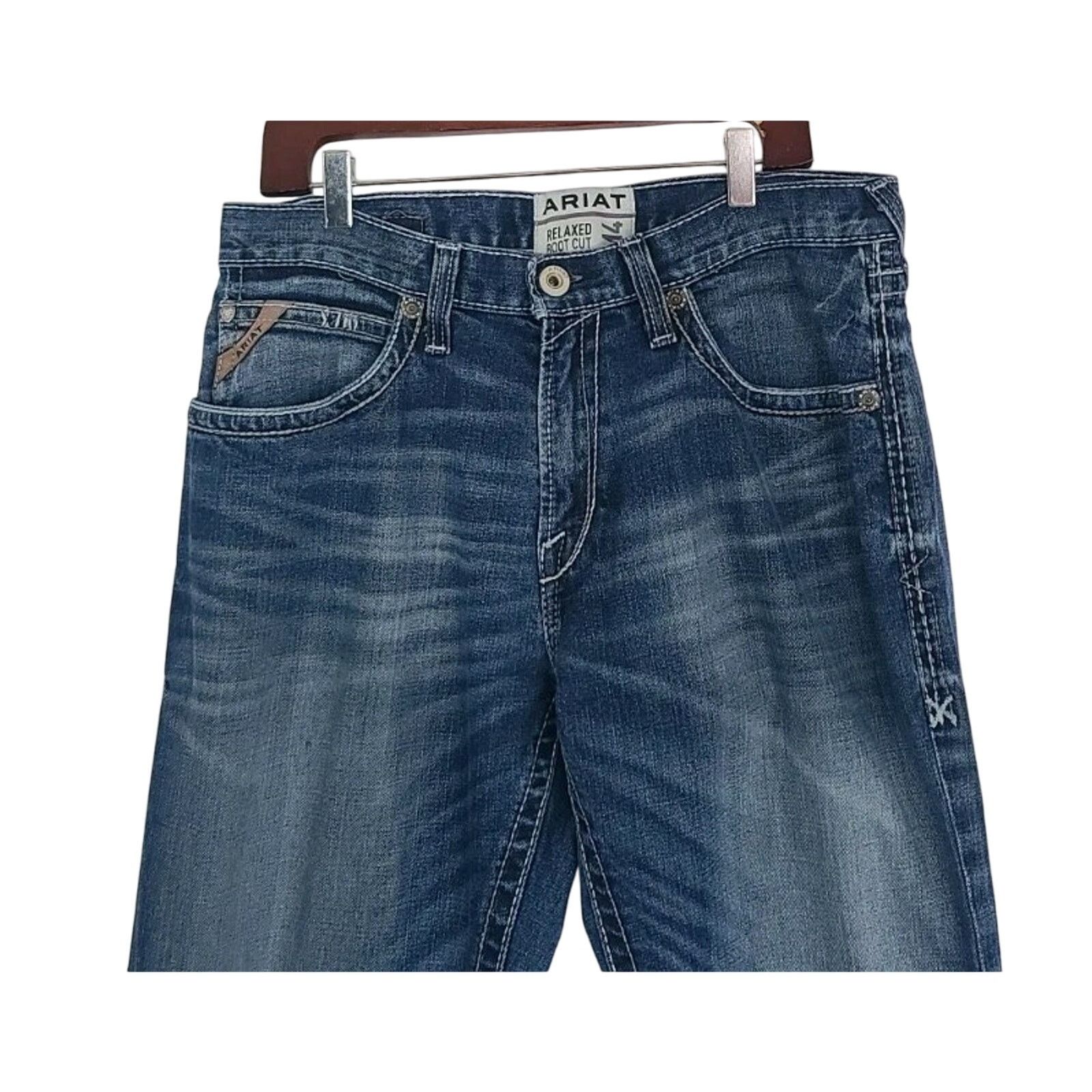 Ariat Ariat Mens M4 Low Rise Relaxed Adkins Bootcut Jeans 33 X 32 Size US 33 - 4 Thumbnail