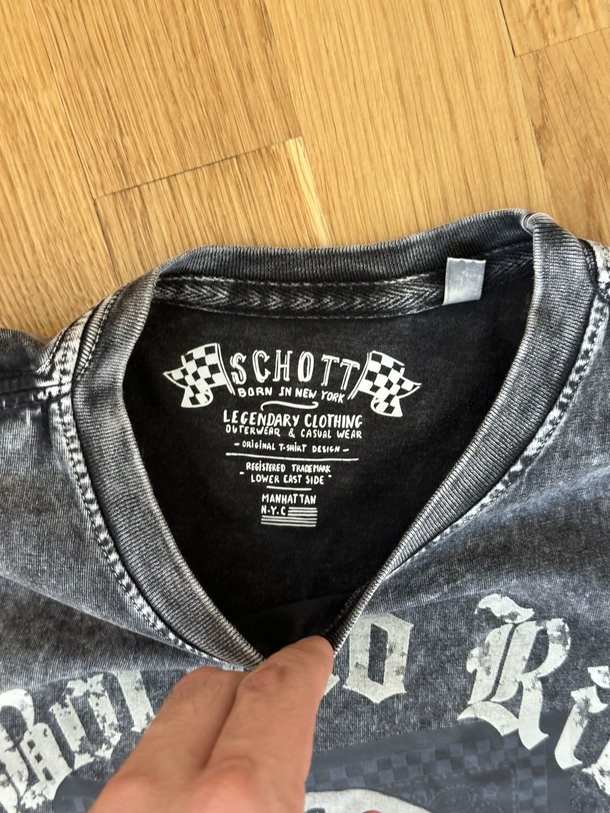 Schott Vintage Schott NYC T-shirt Born to Ride Print Size US S / EU 44-46 / 1 - 8 Thumbnail