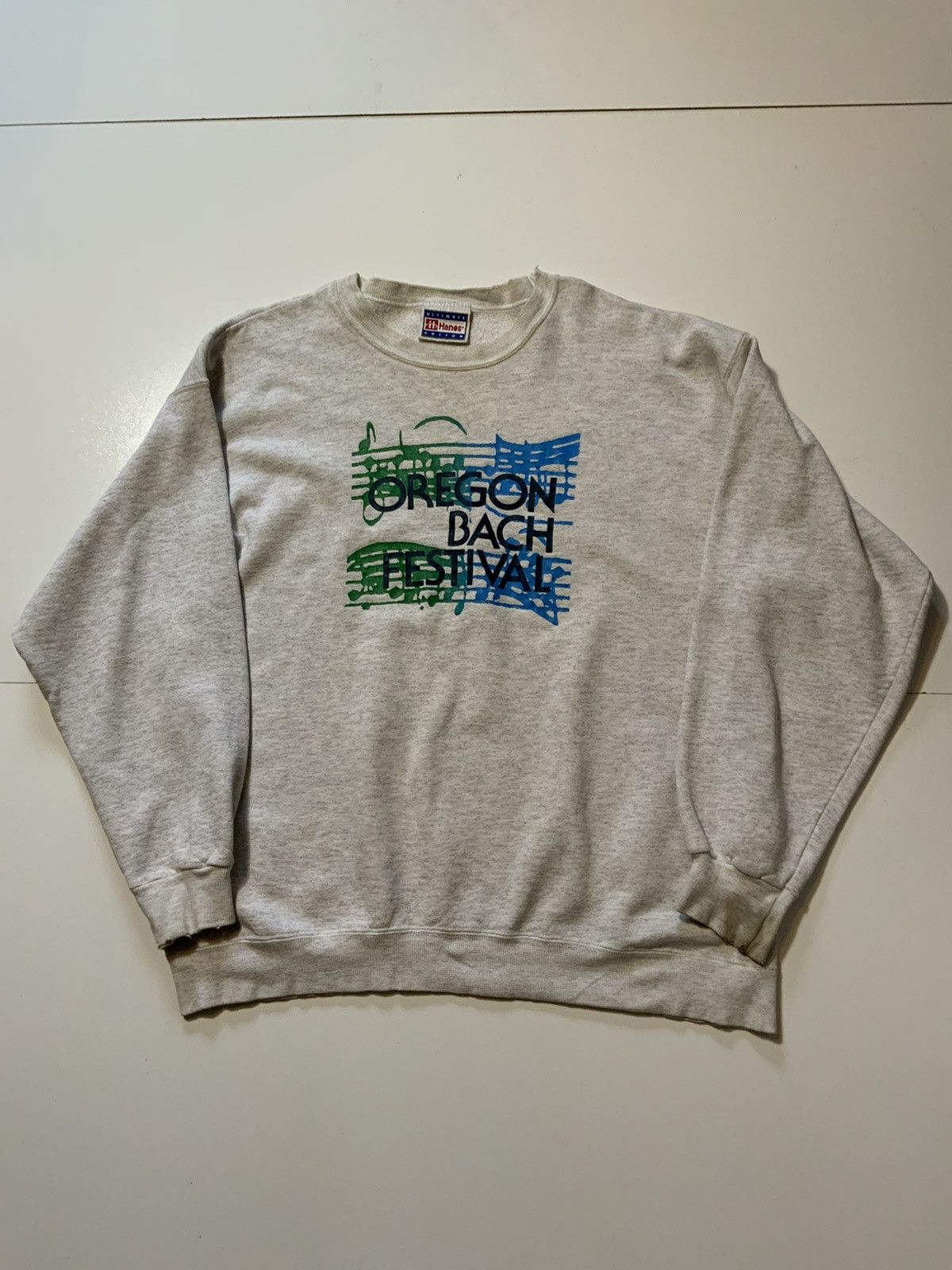 Hanes × Vintage Vintage Oregon Bach Festival Music Notes Crewneck Sweatshirt Size US M / EU 48-50 / 2 - 2 Thumbnail
